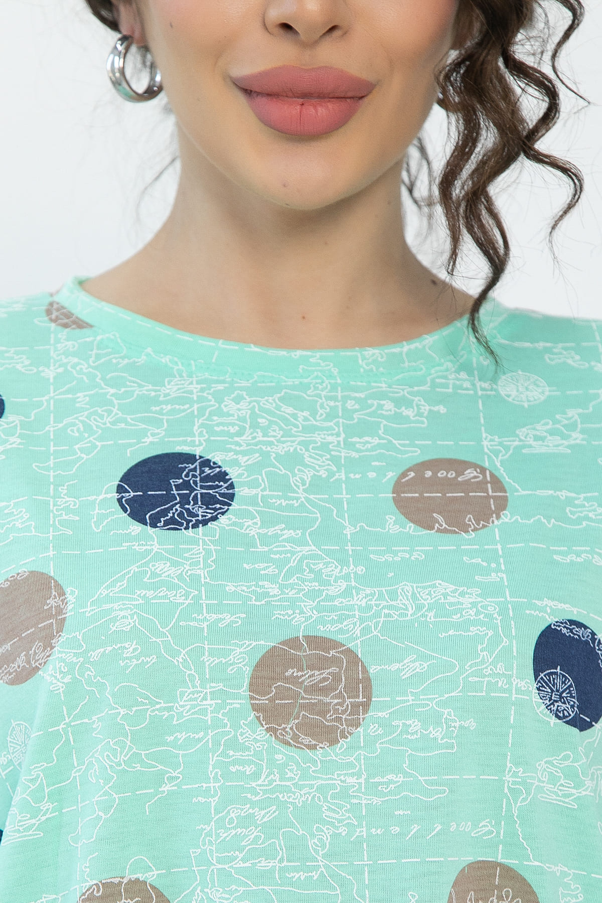 Блуза Тори (зеленая) Б13520-20М