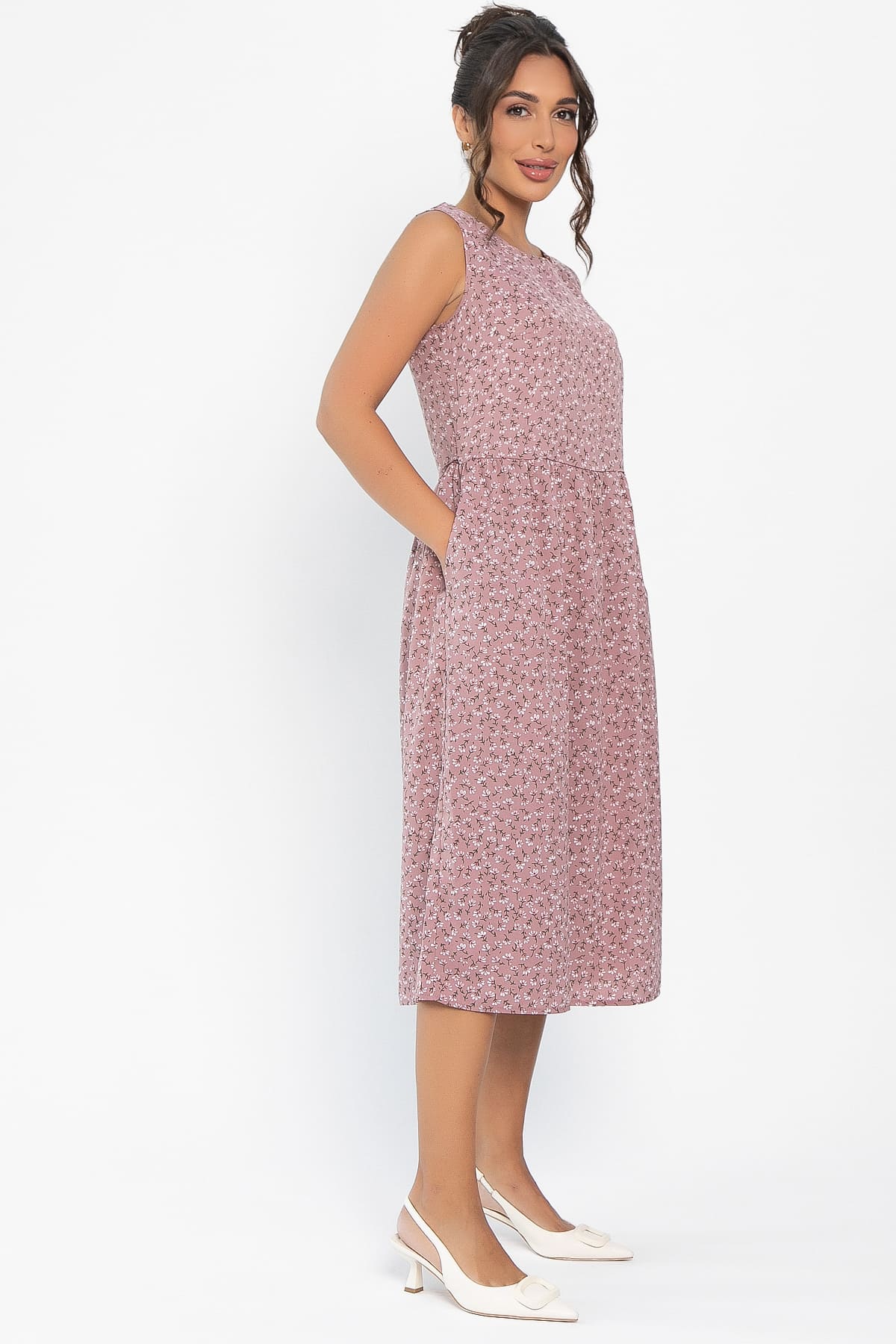 Платье Алена (пудра) П13812-48М