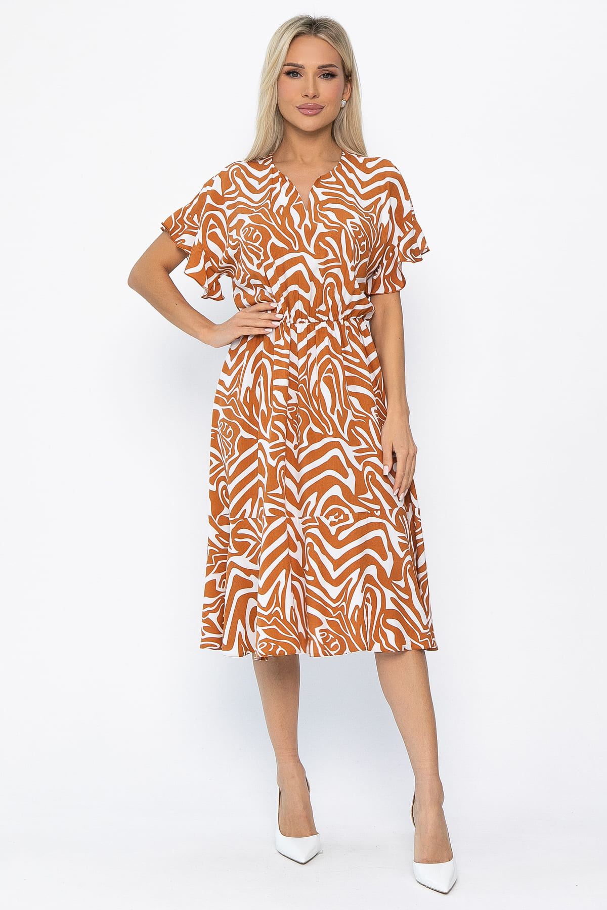 Платье Кристи (рыжее) П13869-35М