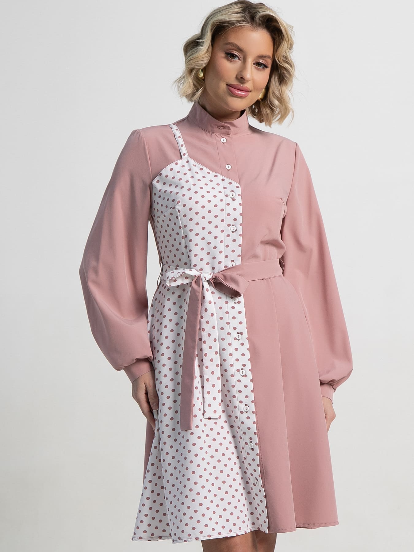Платье Миледи (пудра) П15202-13М