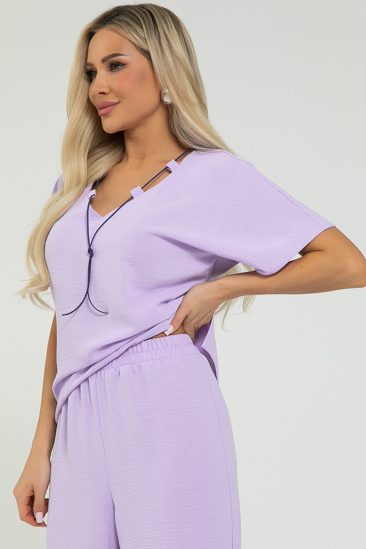 Костюм Свободный вечер НЬЮ (лавандовый) К12671-15