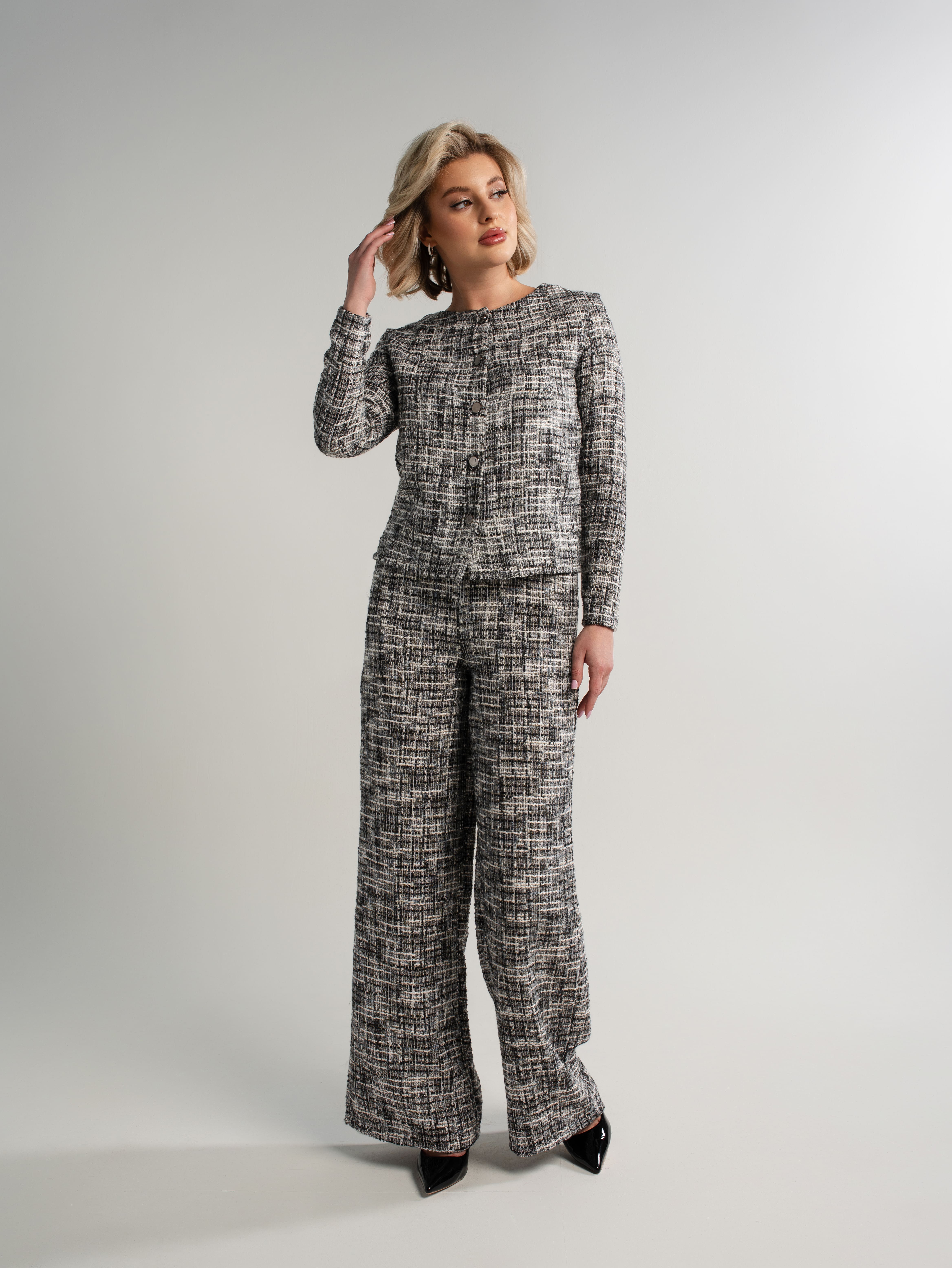 Костюм с брюками Марлин (серый) К15120-10М