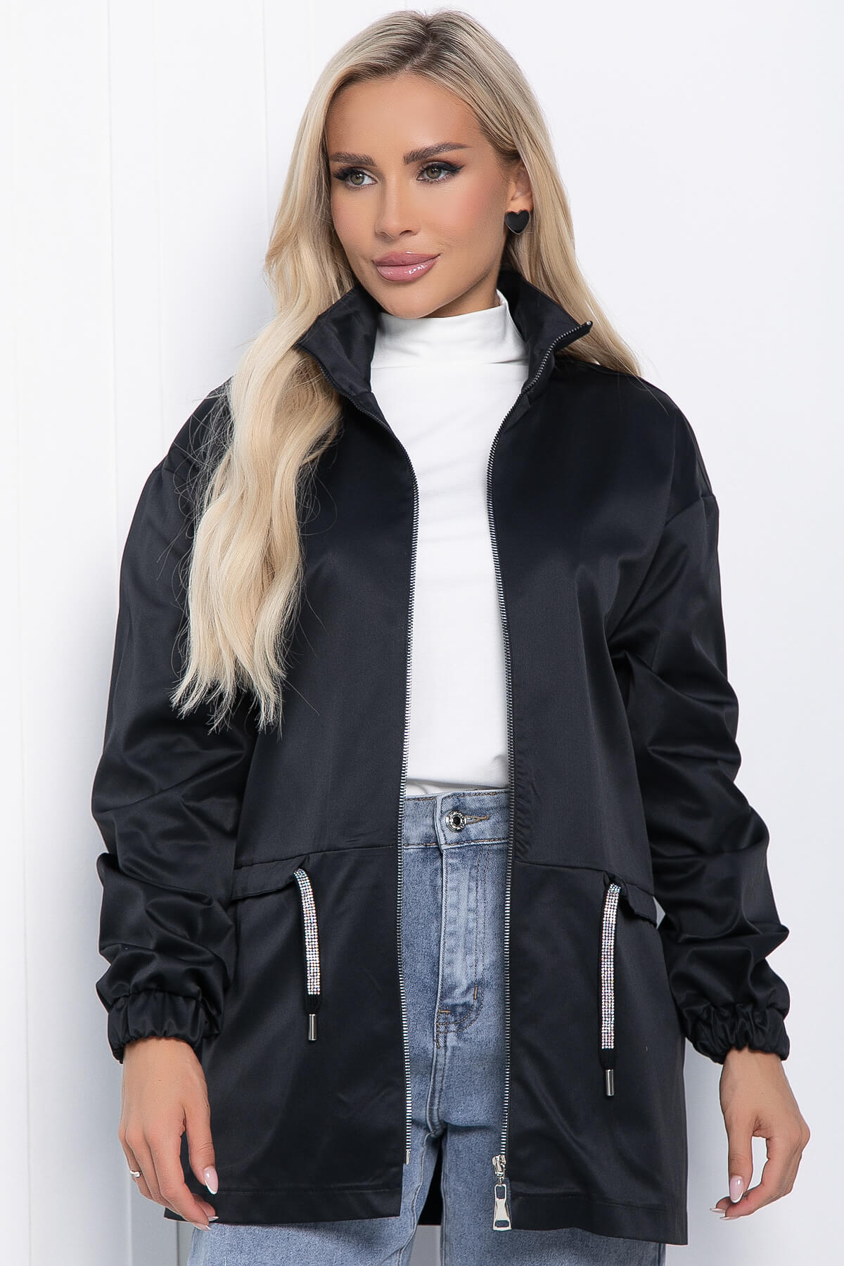 Ветровка Осенний дождь (черная) Б10931