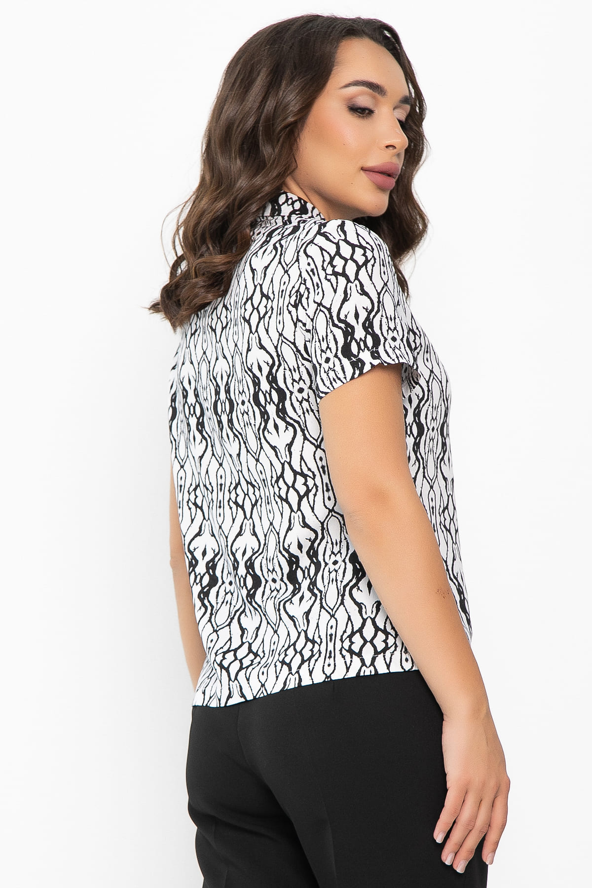 Поло Тренди (белое/узор) Б14094-10М