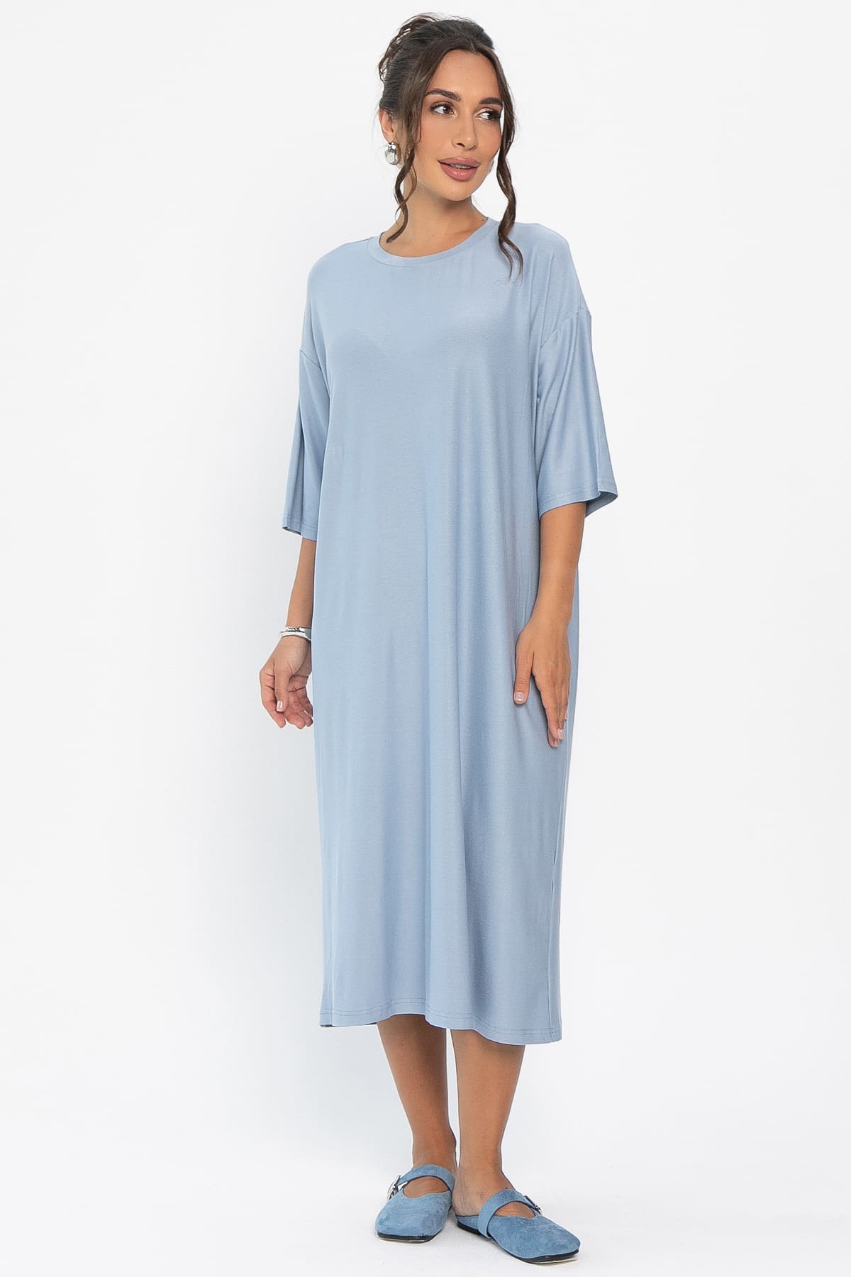 Платье Лекса (голубое) П14026-25М