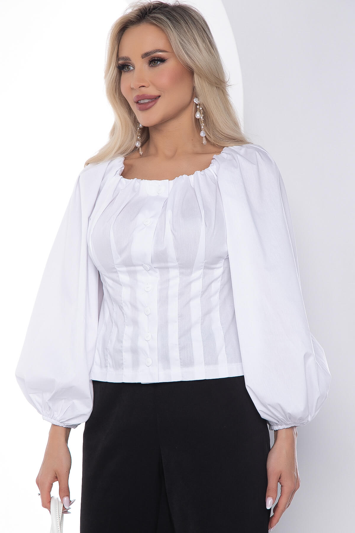 Блуза Белая грация Б10066