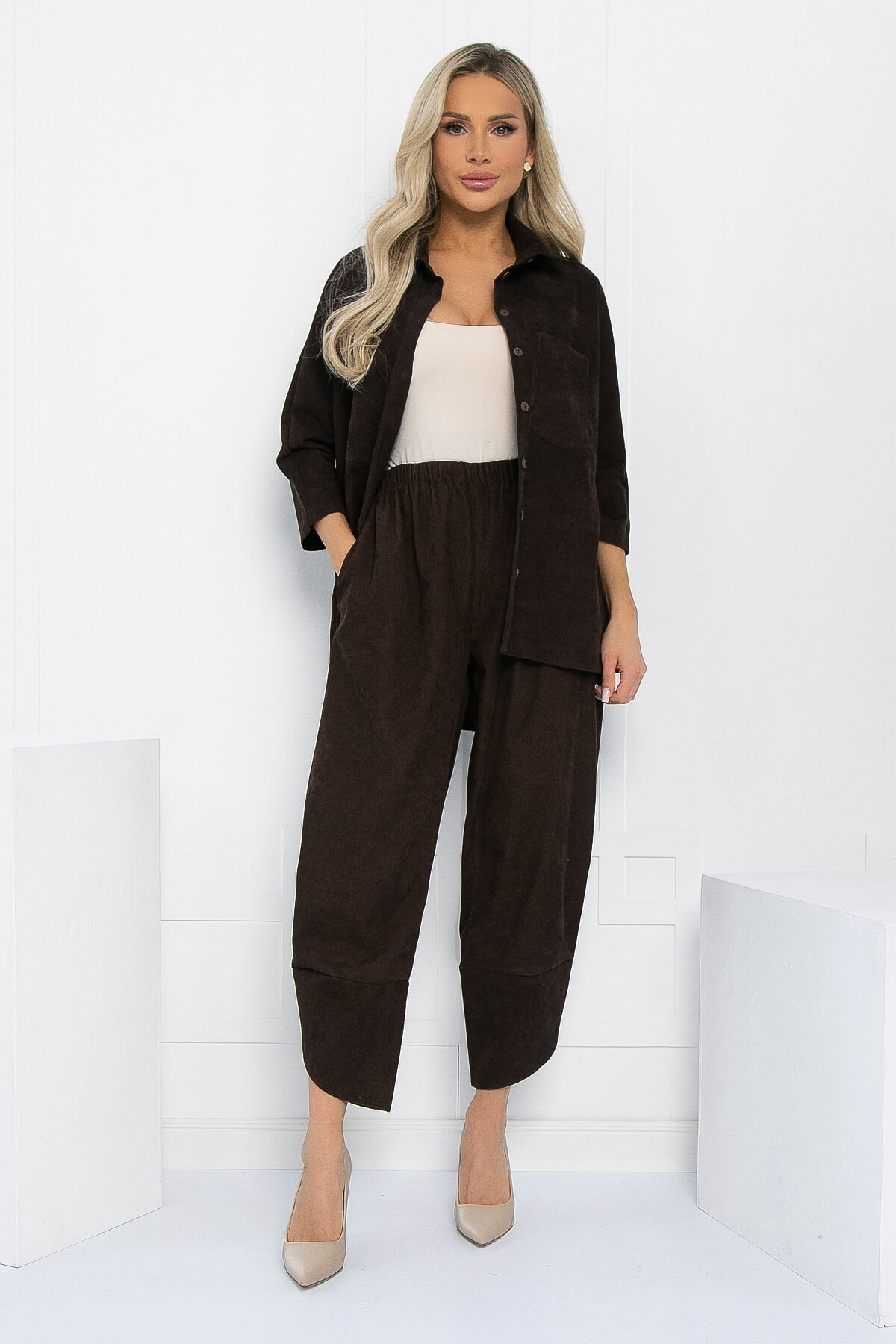 Рубашка Маринара (шоколад) Б12918-10М