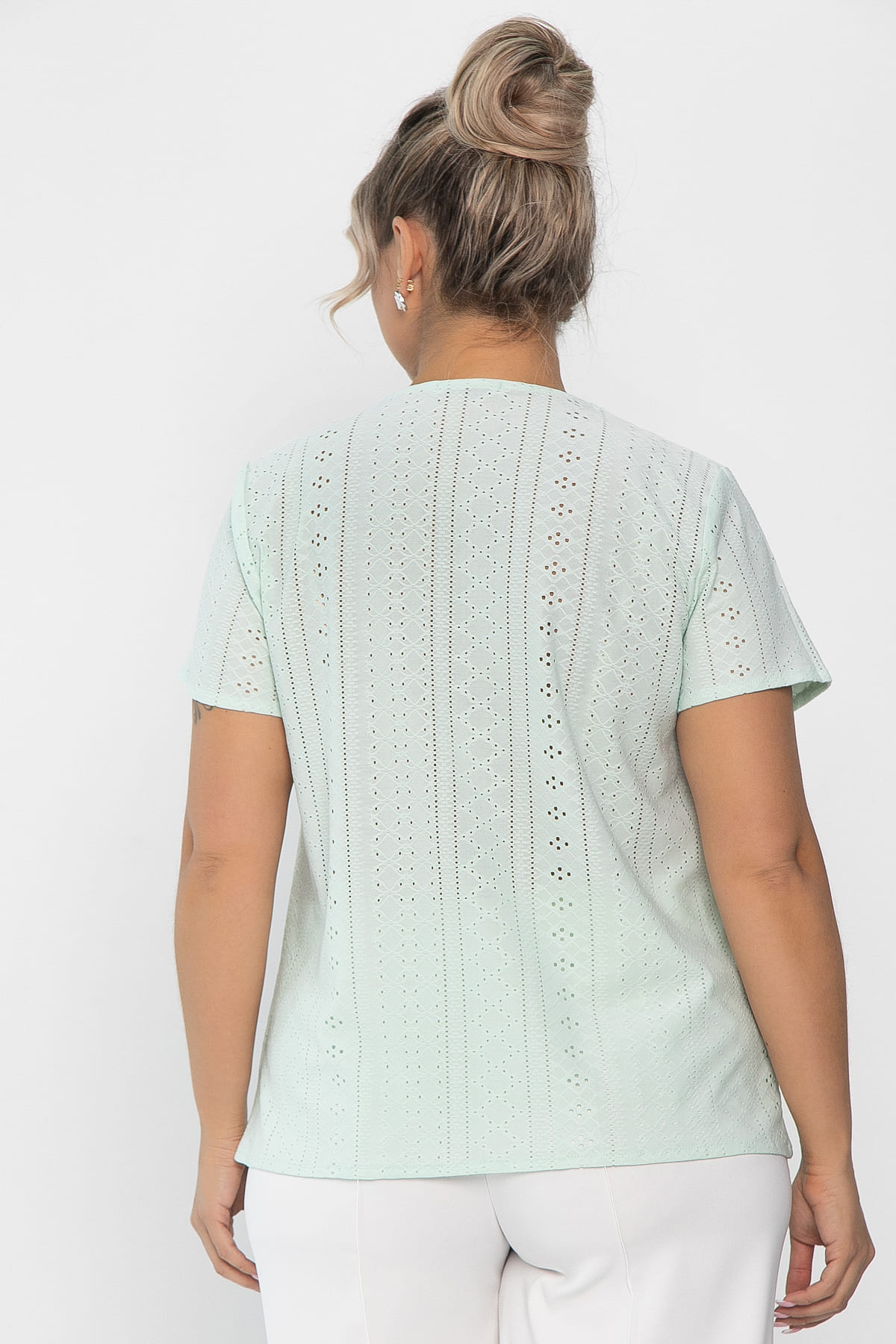 Блуза Петуния (светло-зеленая) Б13978-20М