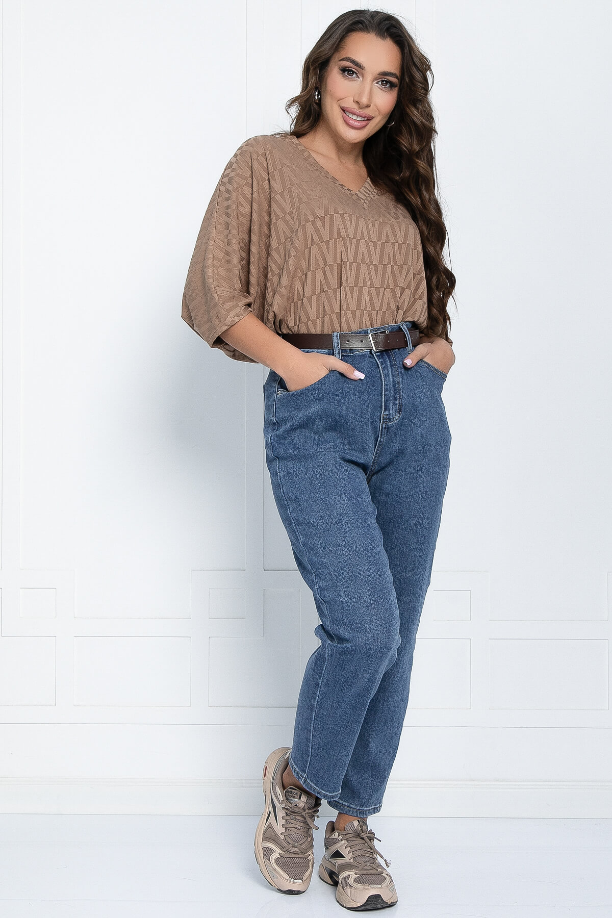 Блуза Вэнсдей (кофе) Б11459