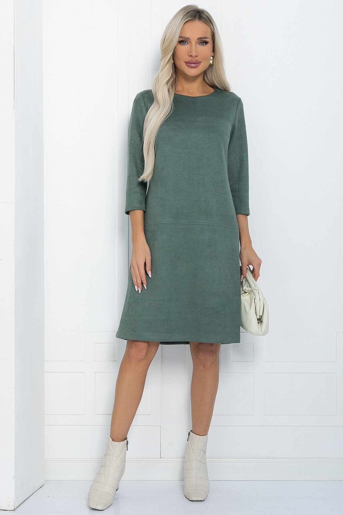 Платье Элегантная простота (полынь) П12241-6