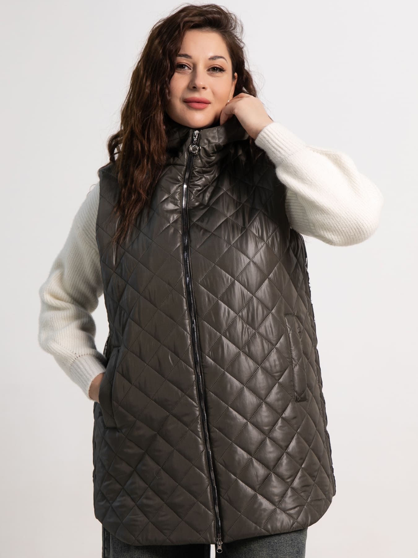 Жилет утепленный Фирменный стиль (хаки) Б15321-18М