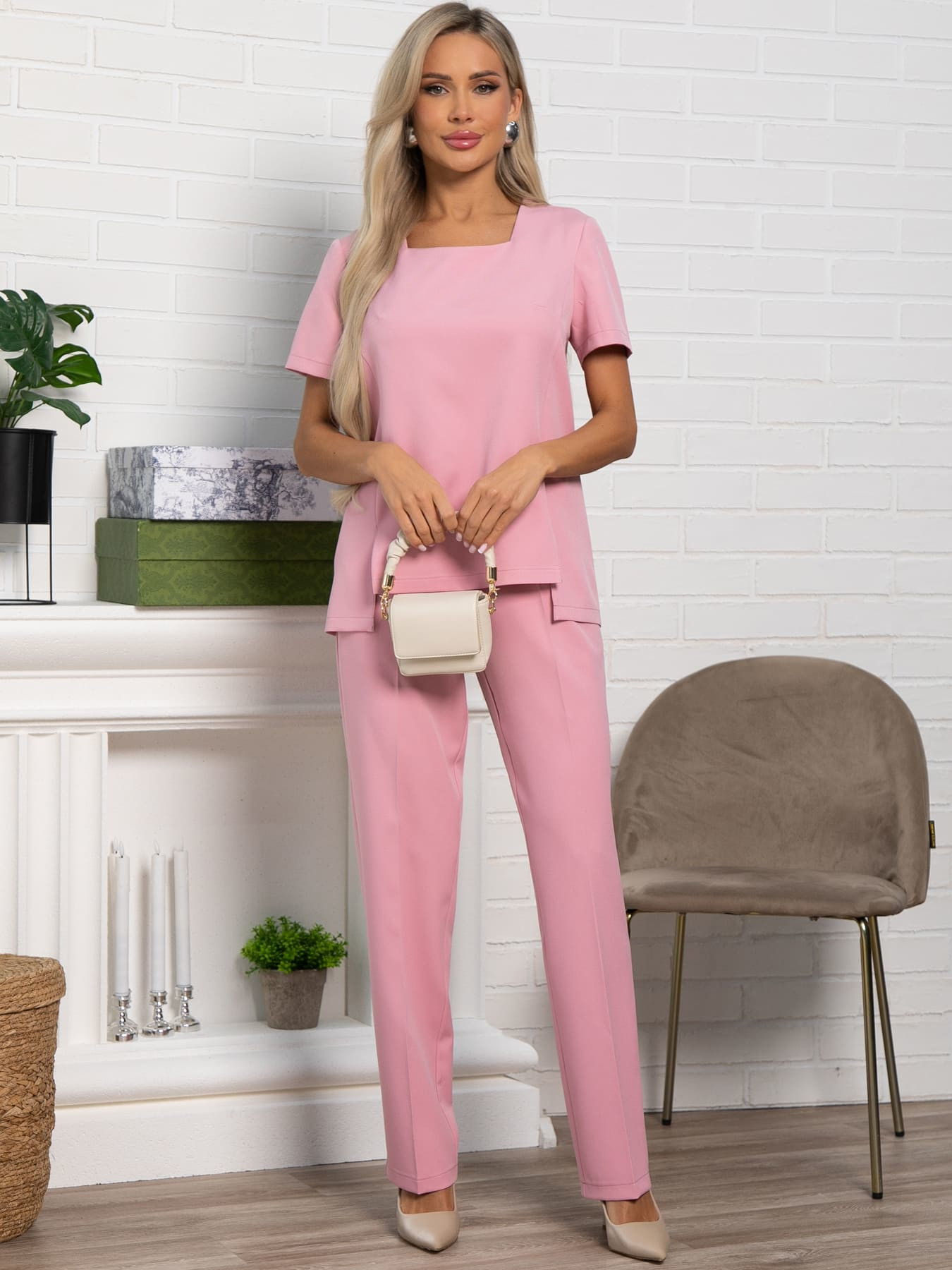 Костюм Соблазн (пыльно-розовый) К15445-19М