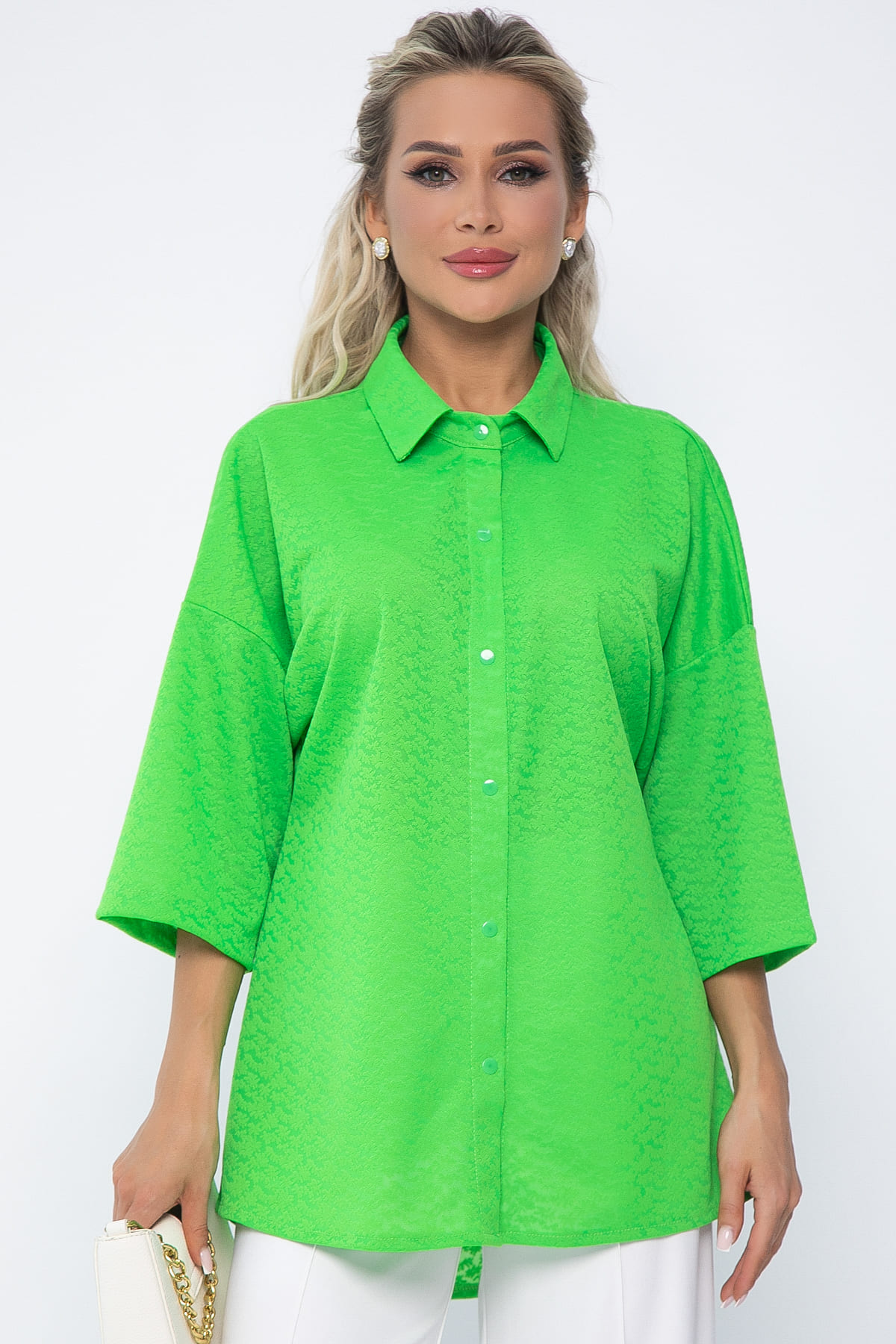 Рубашка Медея (зеленое яблоко) Б13555-13М