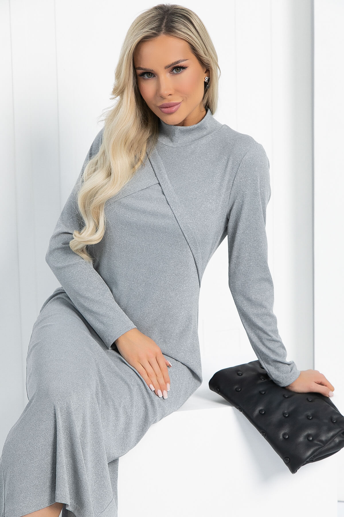 Платье Особенно прекрасна (серое) П12817-30М