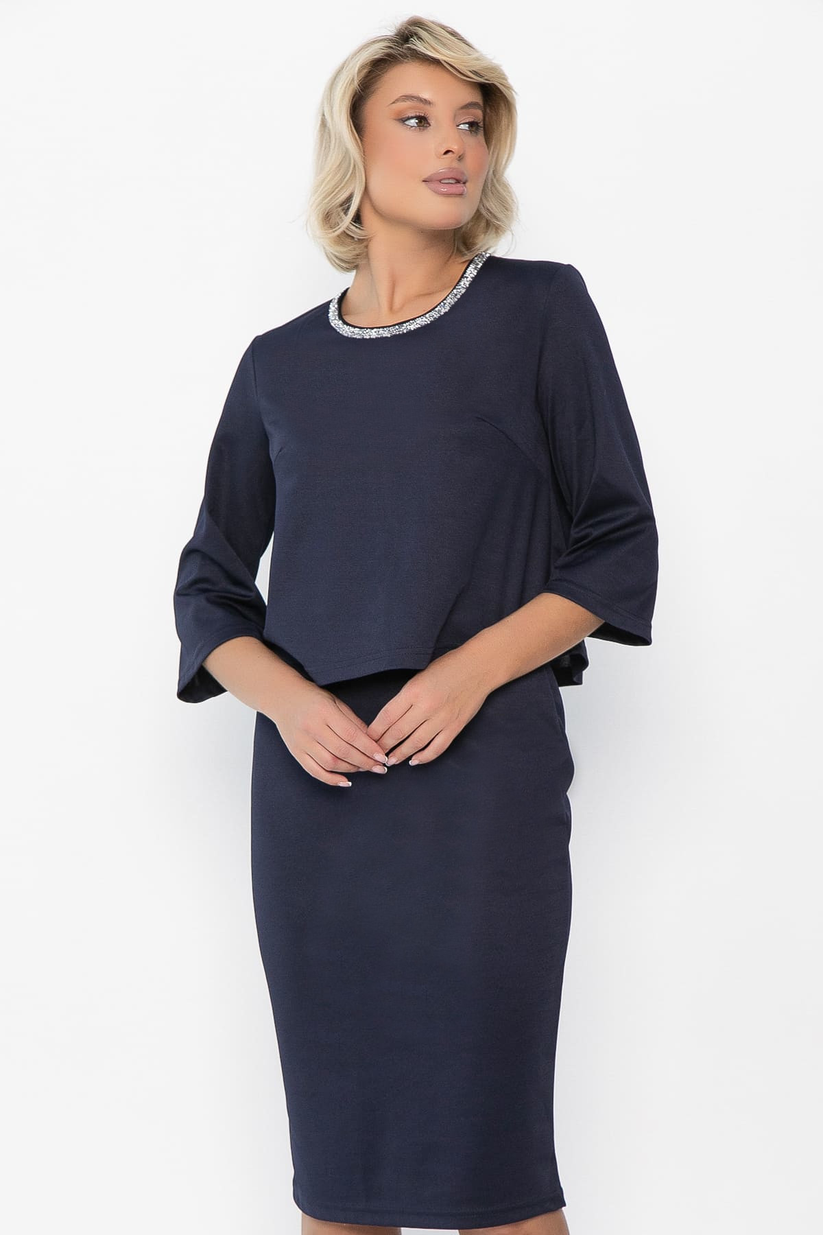 Костюм Леди люкс (синий) К14047-10М