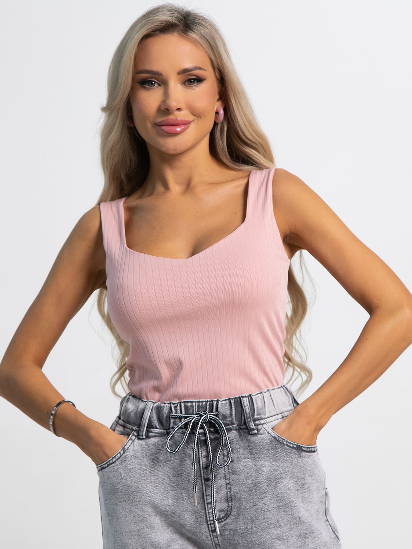 Топ Эстер (пудра) Б15451-33М