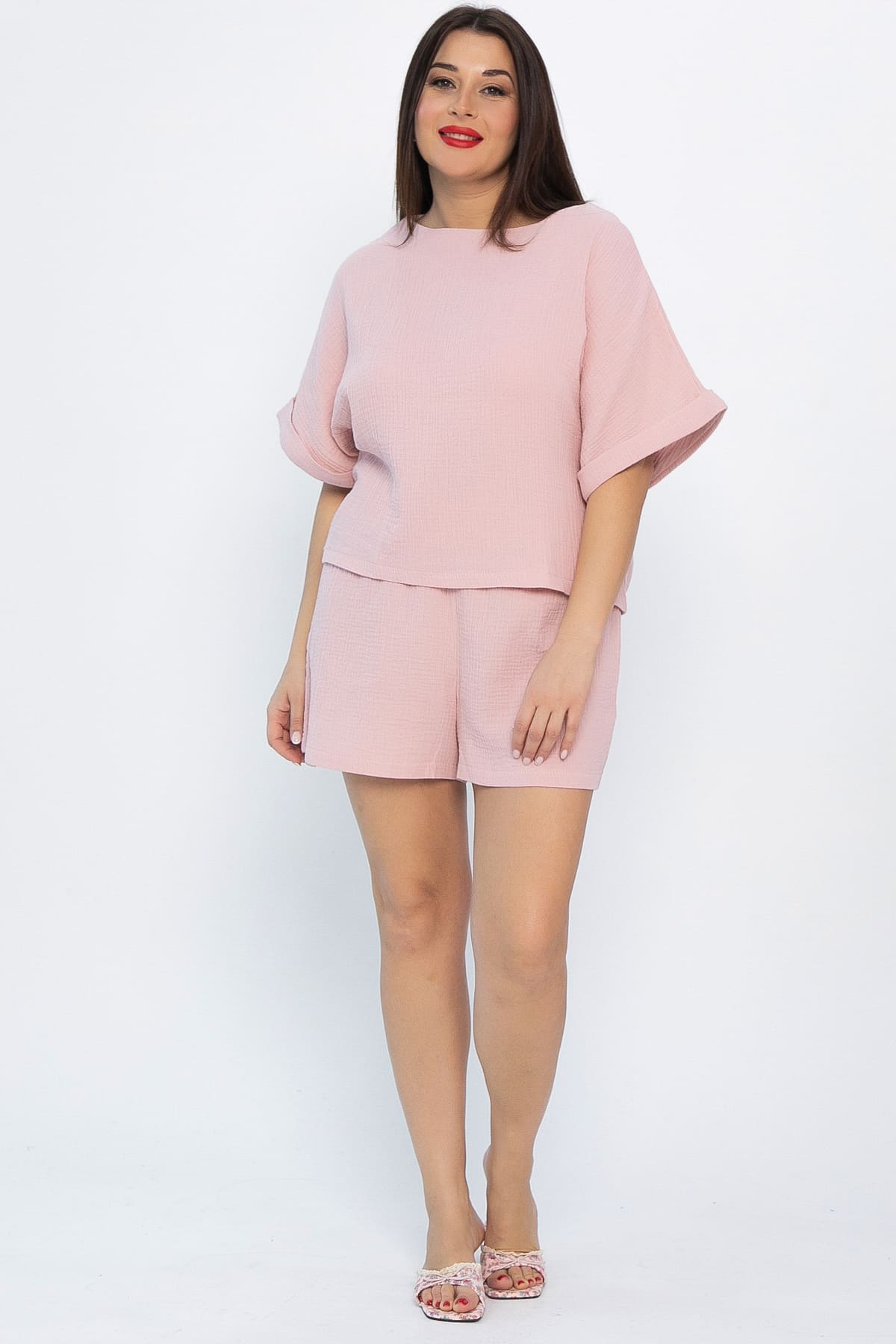 Комплект для дома Муслин (розовый) К14580-52М