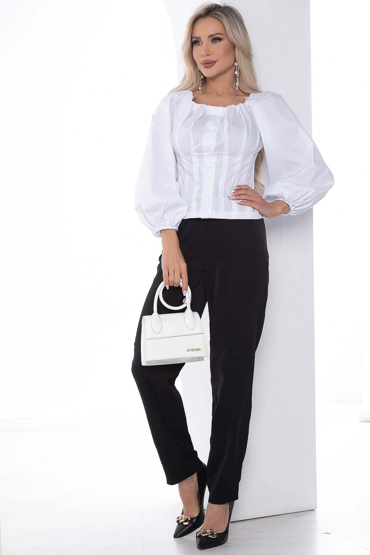 Блуза Белая грация Б10066