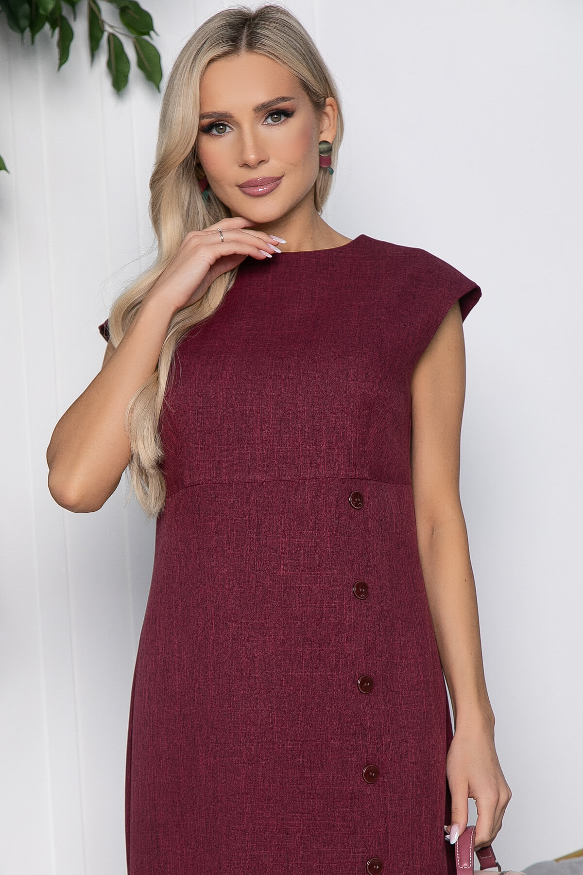 Платье Твоё настроение (бордо) П10197