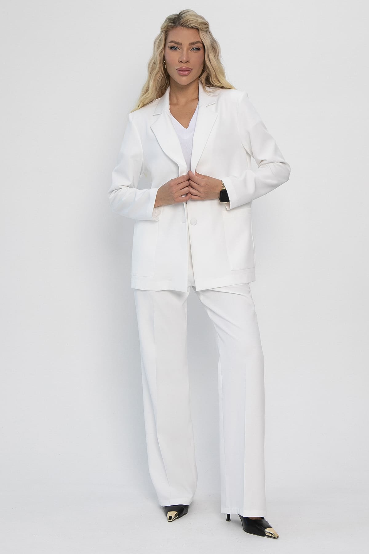 Брюки Брайн (белые) Б13888-33М