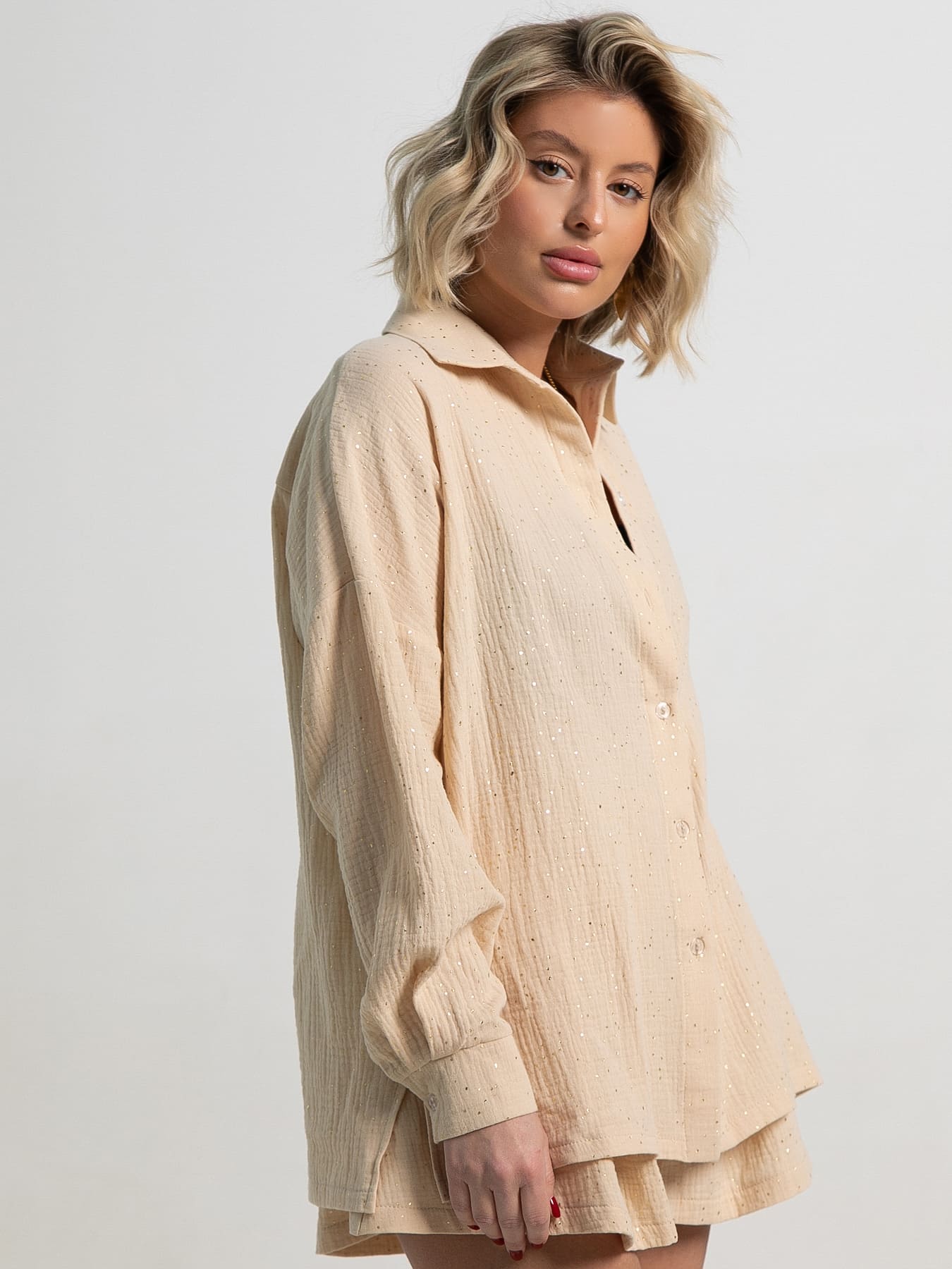 Костюм хлопковый Илария (бежевый) К15344-1М