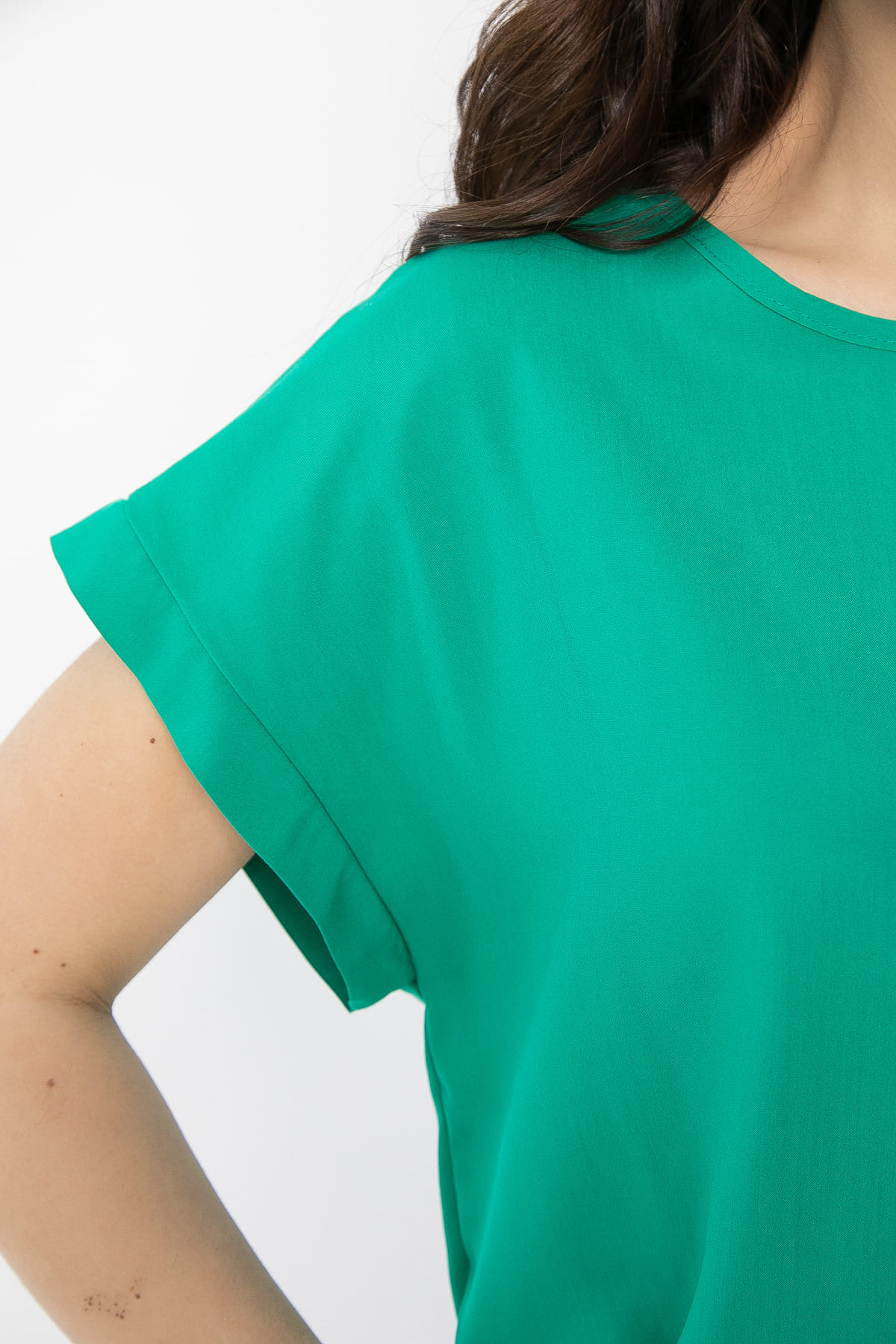 Блуза Леонора (зеленая) Б13600-25М