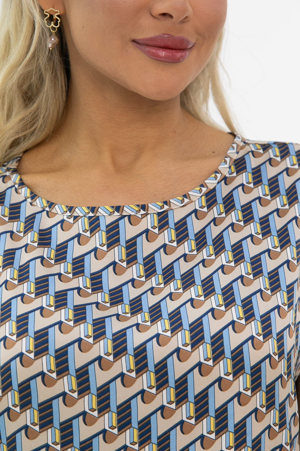 Блуза Покоряя сердца (мультиколор) Б13541-1М