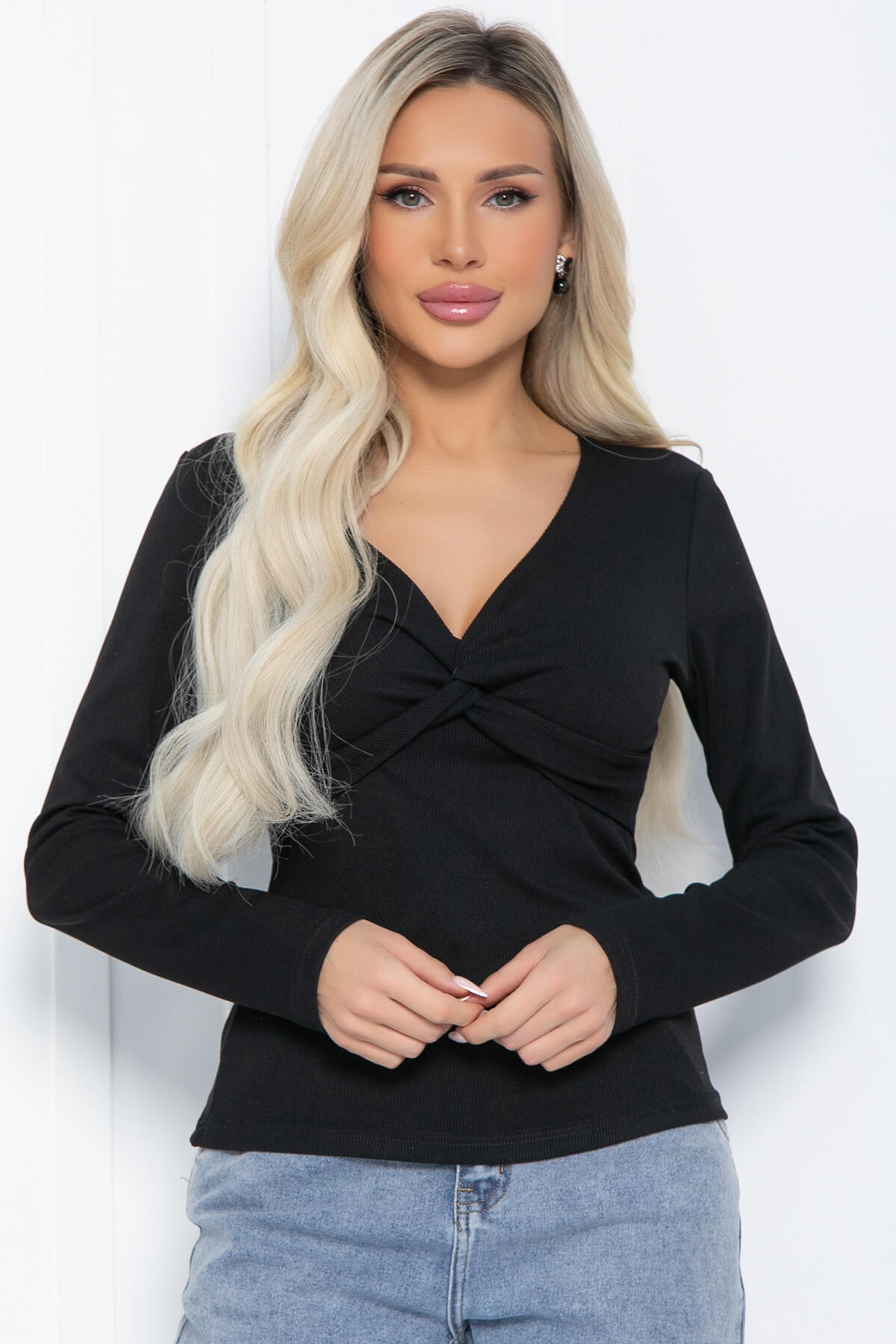 Блуза Бетти (черная) Б12427-5