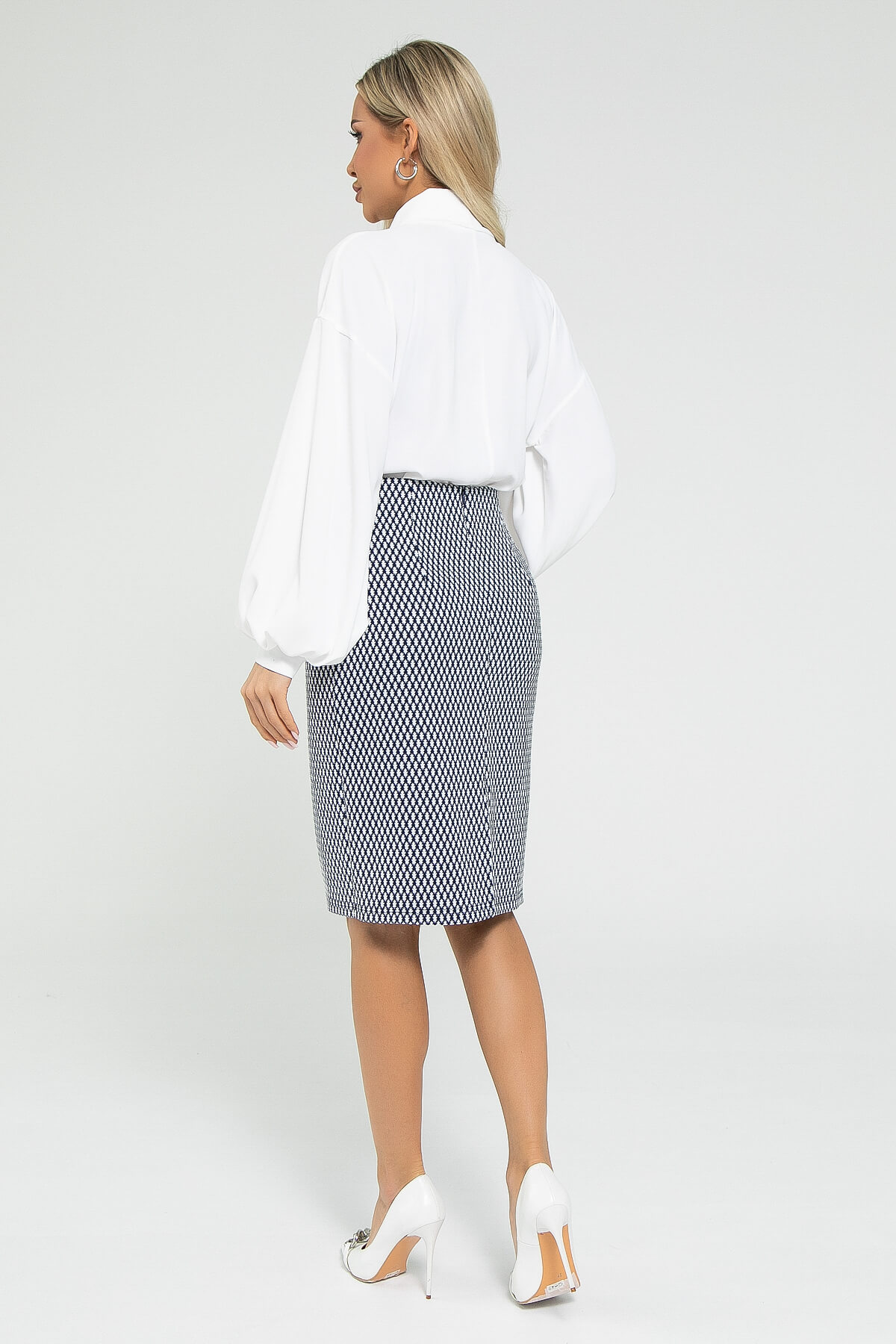 Юбка Лаура (сине-белая) Ю12871-8М