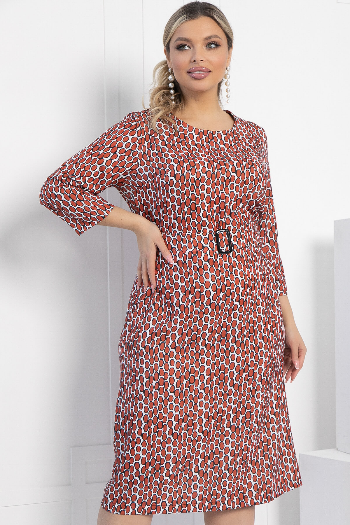 Платье Эпоха моды (терракотовое) П12759-25М