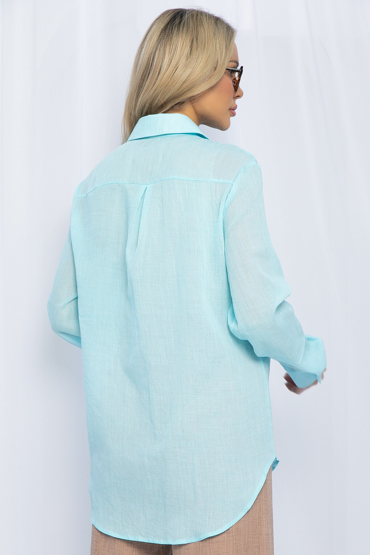 Рубашка Воздушное настроение (голубая) Б15401-7М