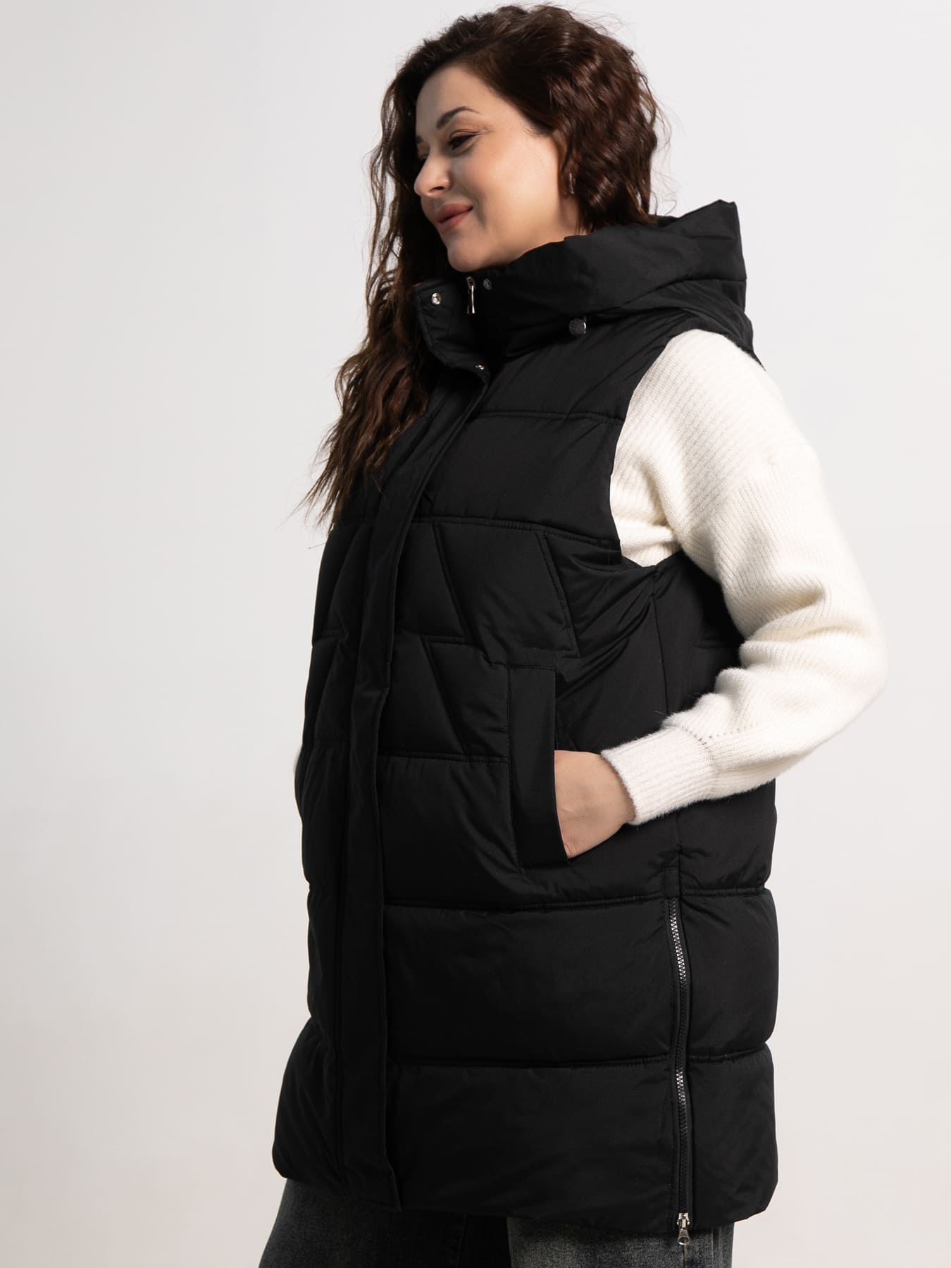 Жилет утепленный Вега (черный) Б15305-18М