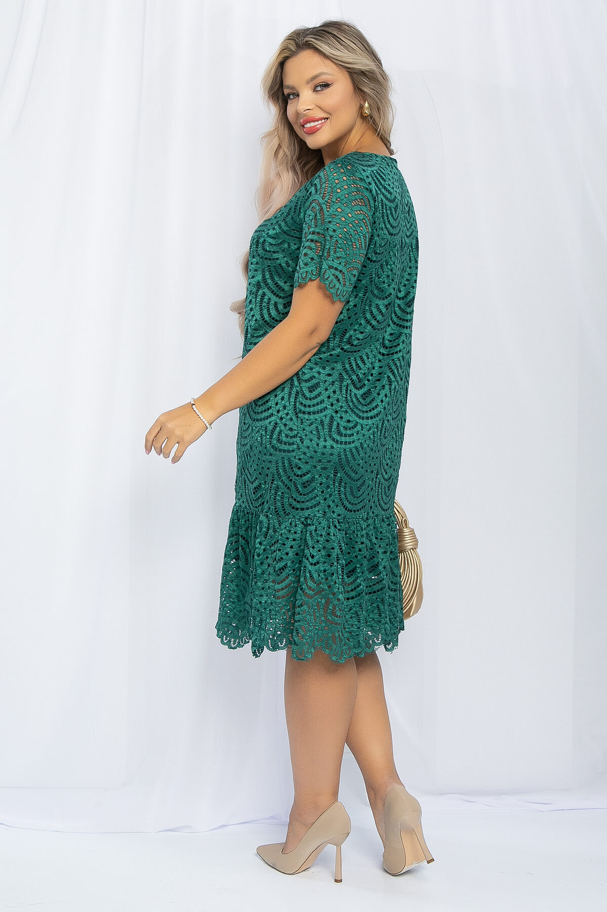 Платье Таисия (зеленое) П13147-27М