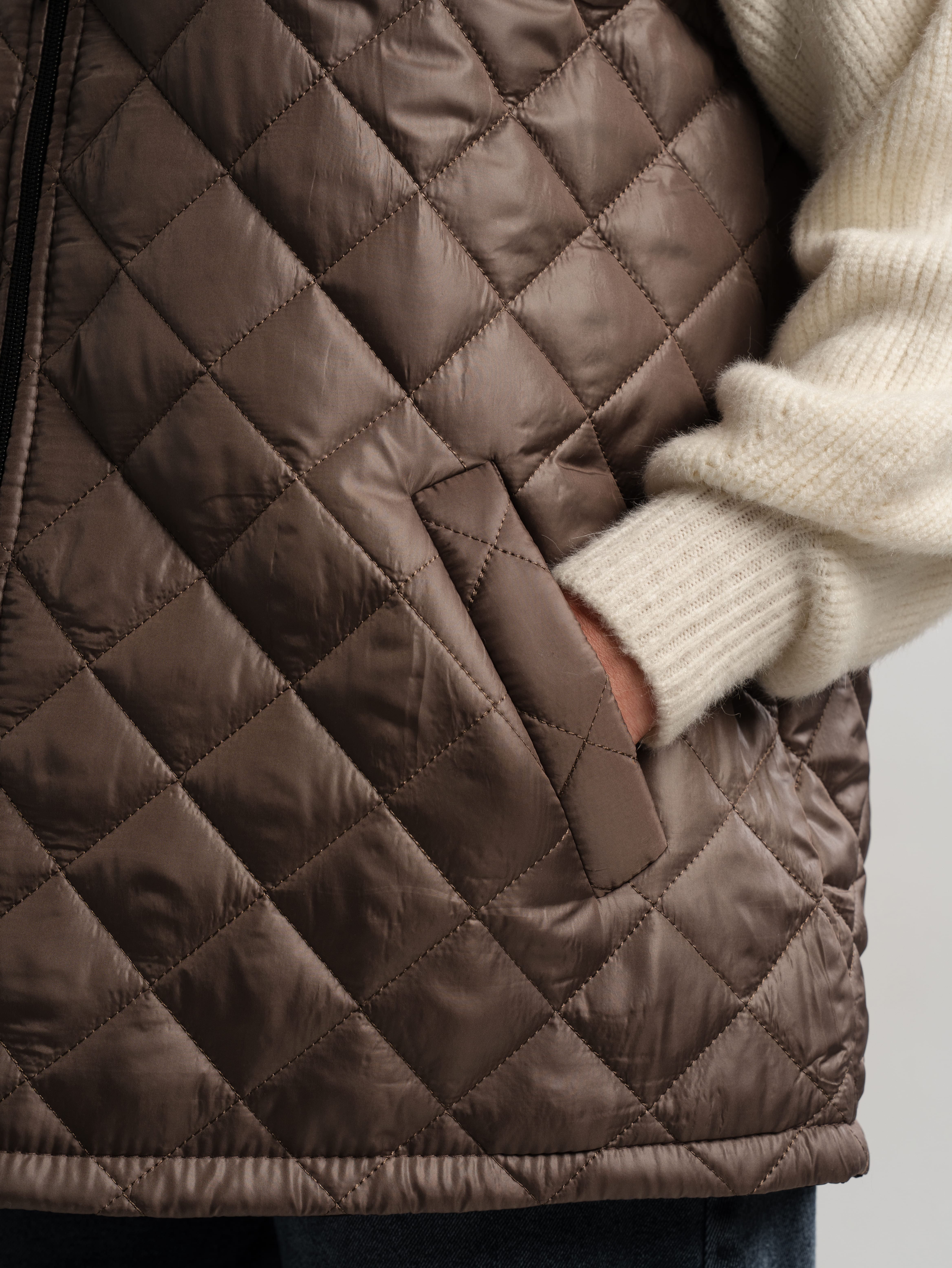 Жилет утепленный Дориана (кофе) Б14632-18М