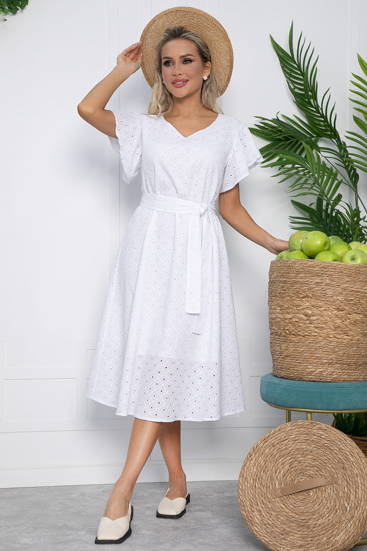 Платье Мелодия любви (белое) П13632-4М