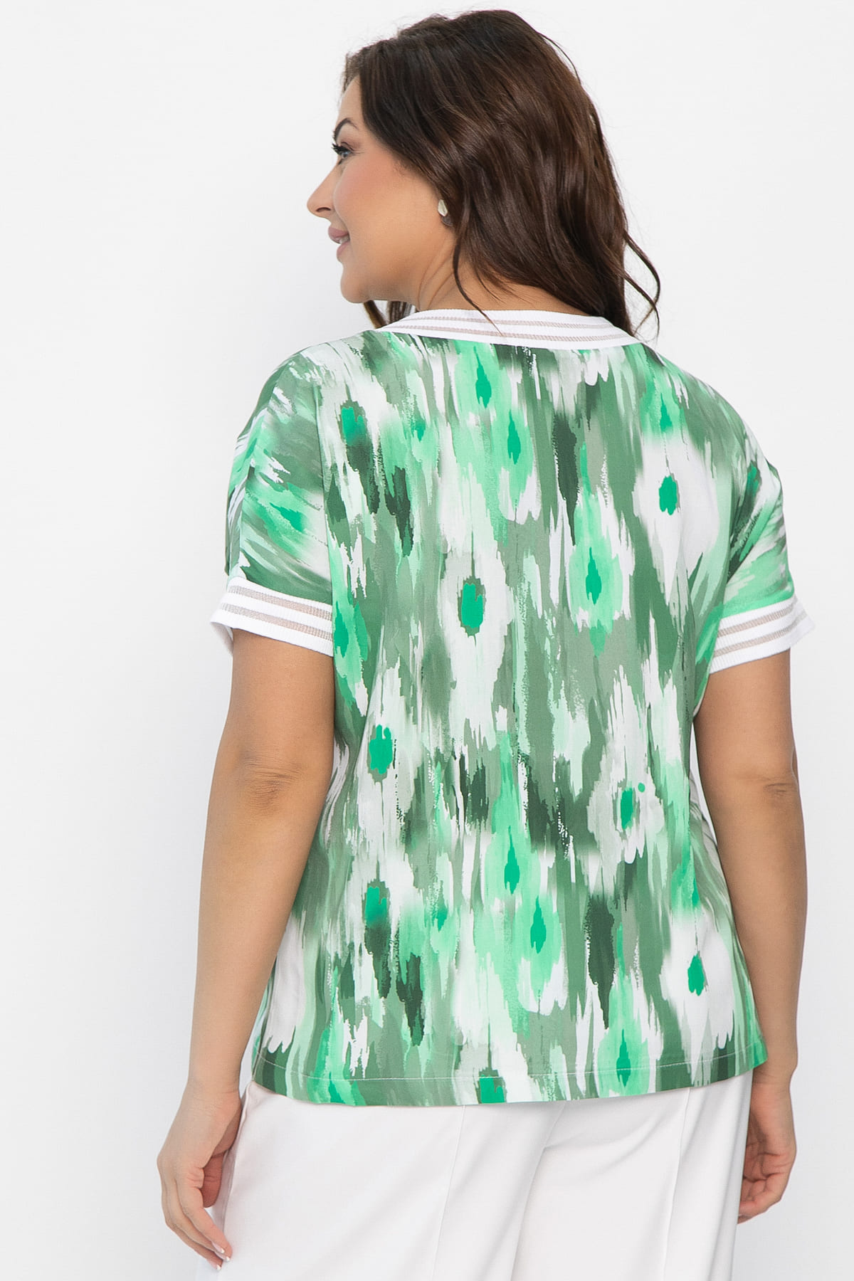 Блуза Лаванда (зеленая) Б13865-1М