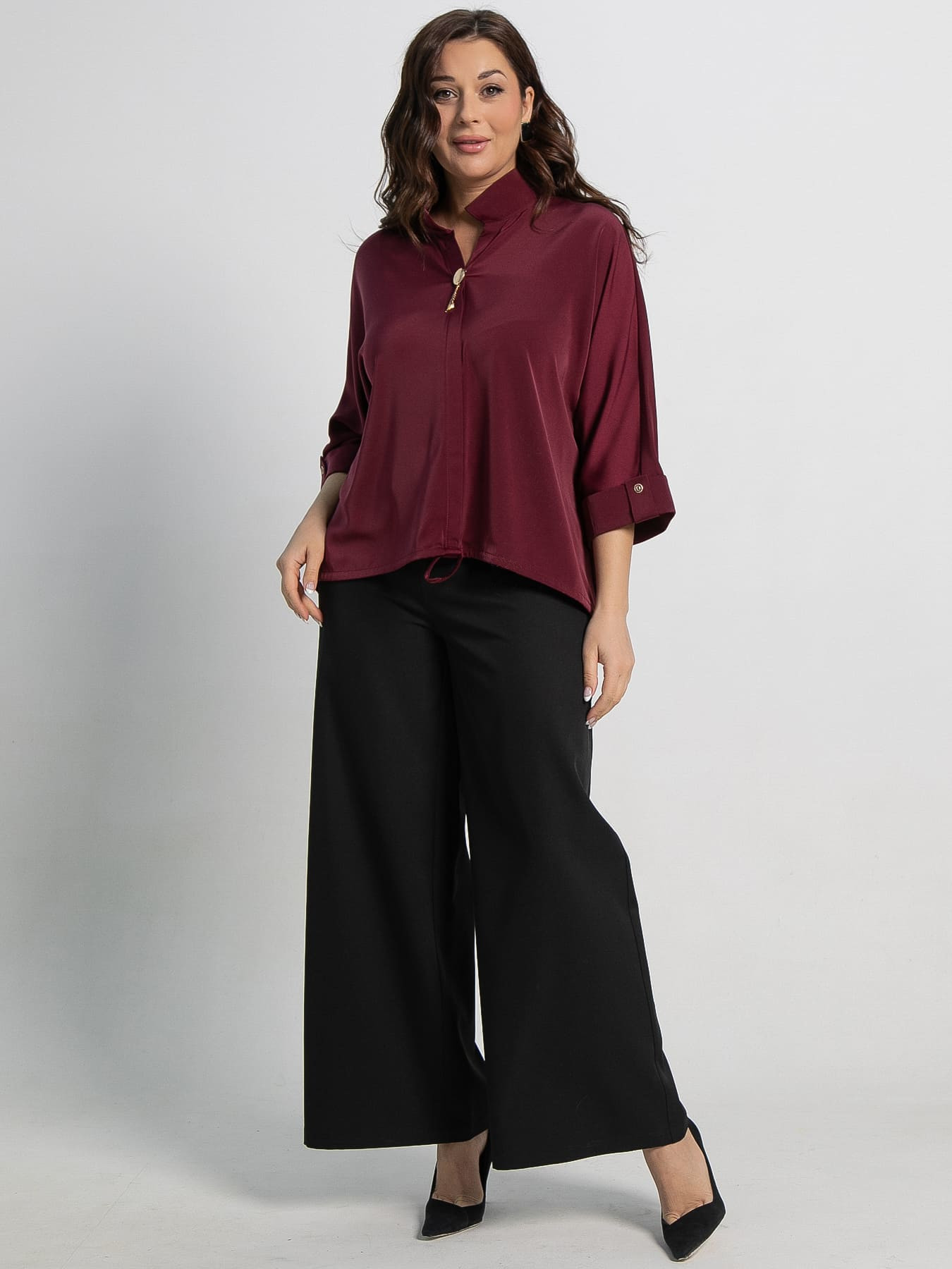 Блуза Серенада (бордовая) Б15135-24М