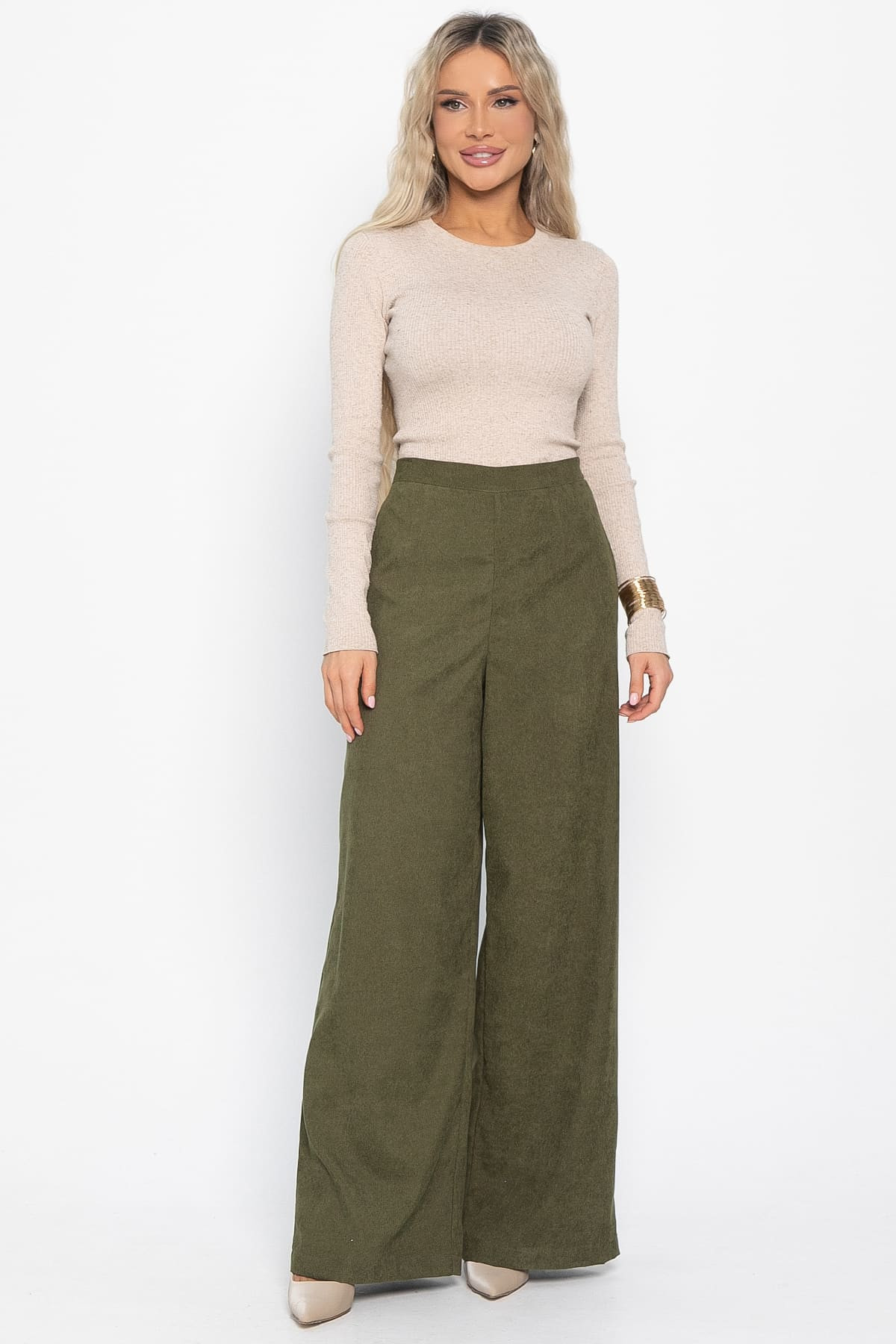 Брюки Жанин (зеленые) Б15018-10М