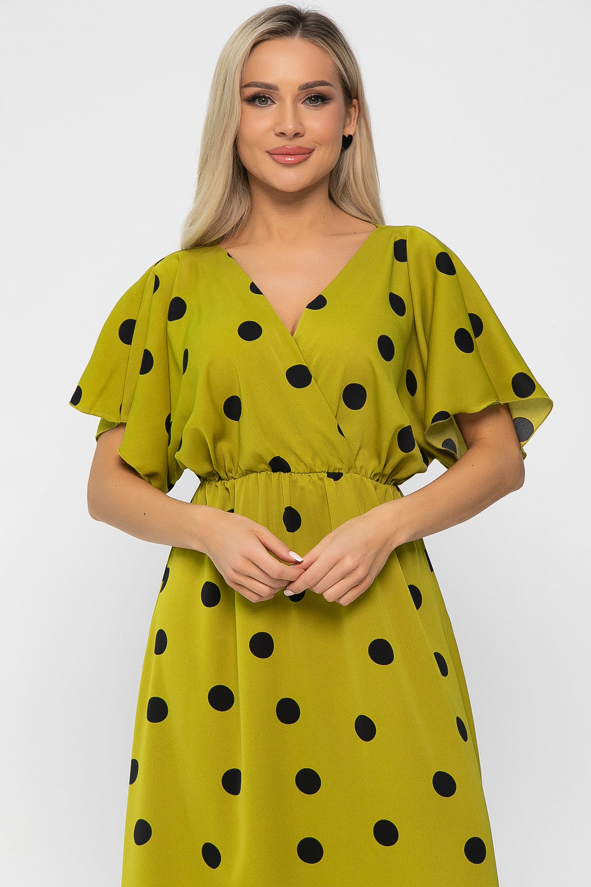 Платье Летнее настроение (лайм) П15468-7М