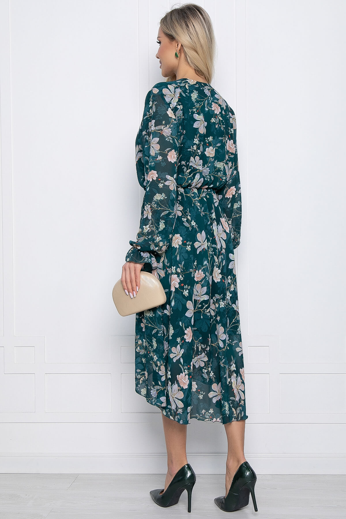 Платье "Весеннее настроение" (изумруд) П10182