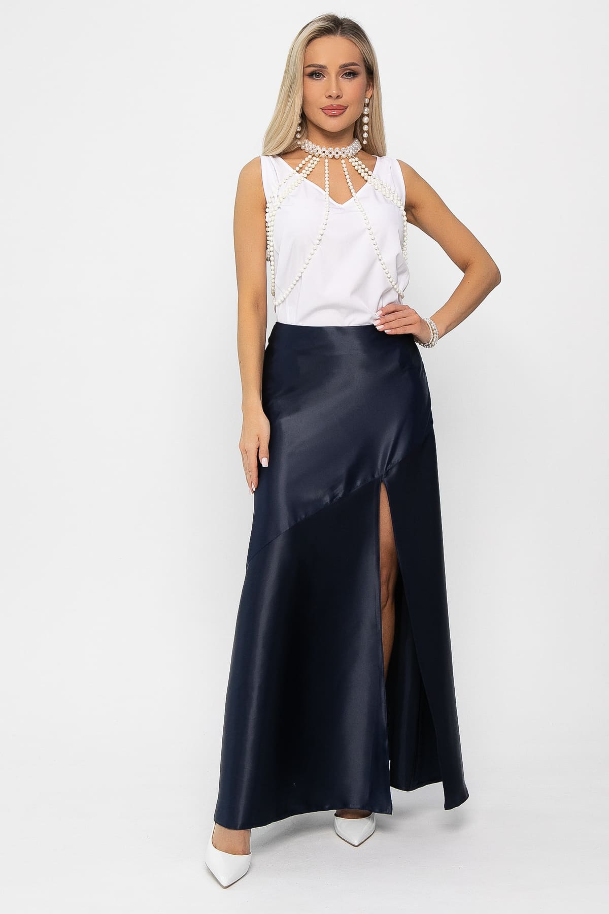 Юбка Татьяна (синяя) Ю13543-16М