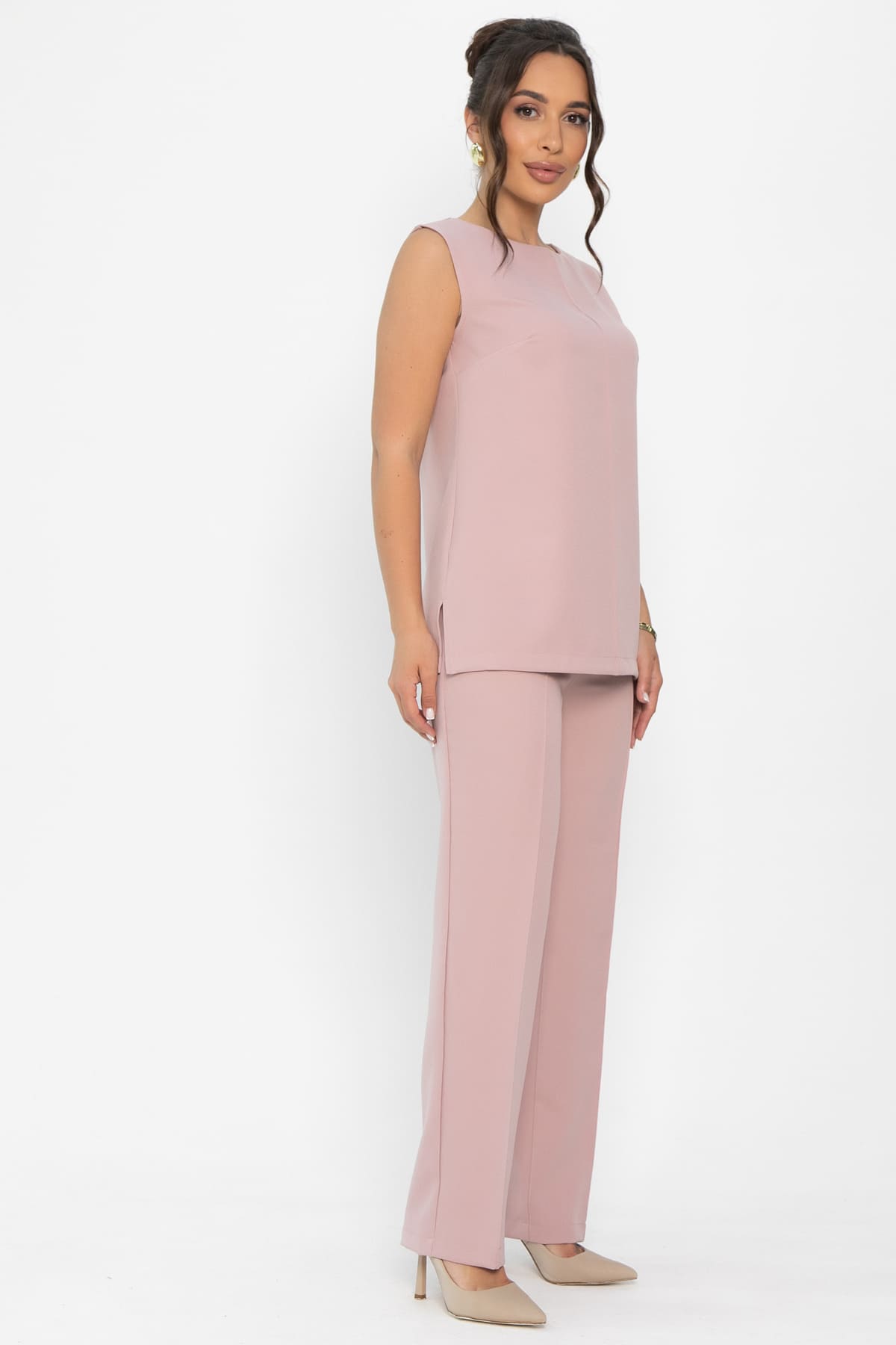 Костюм Гармония стиля (пудра) К13836-30М