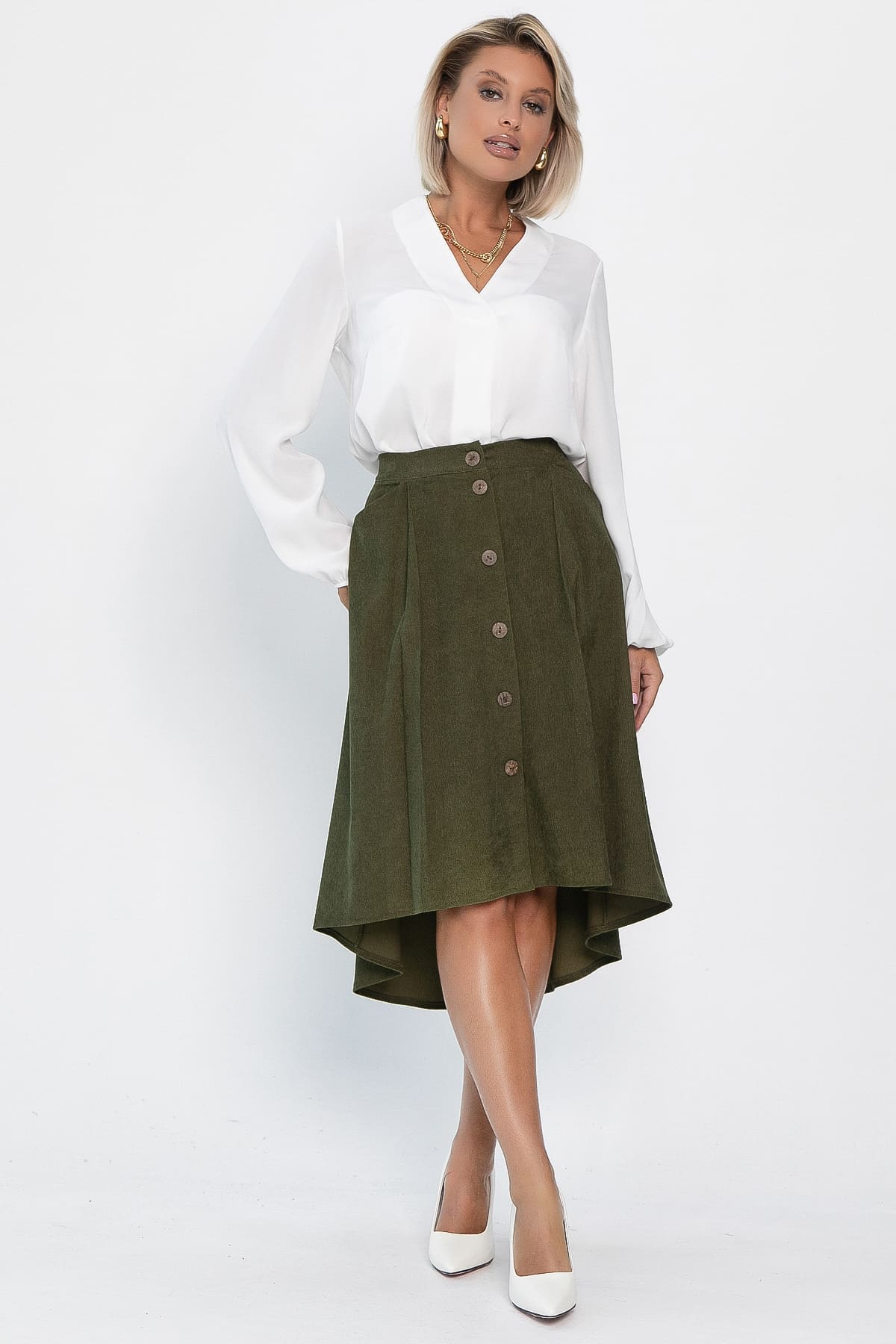 Юбка Севара (хаки) Ю14207-10М