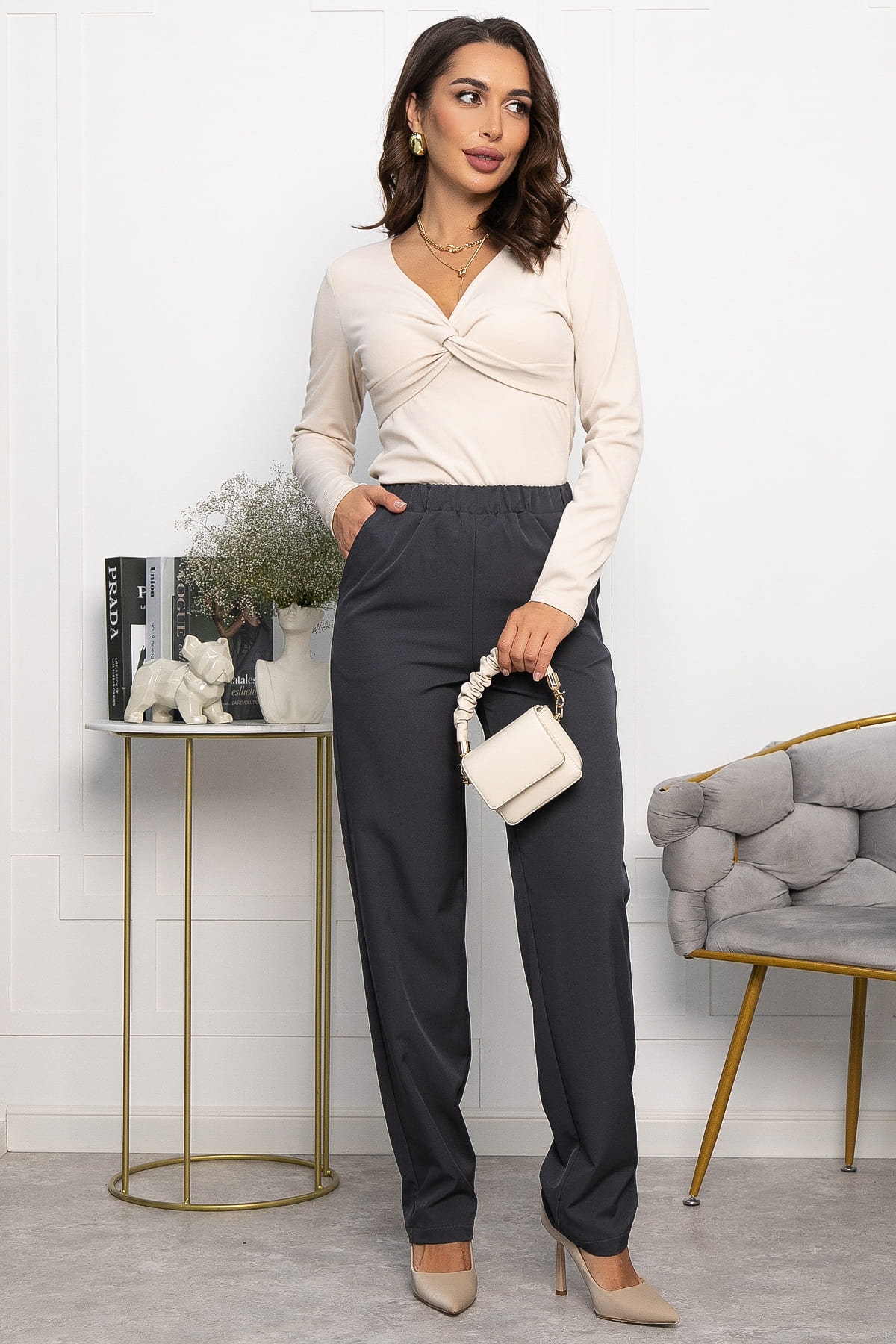 Брюки Твой день (графит) Б14148-12М