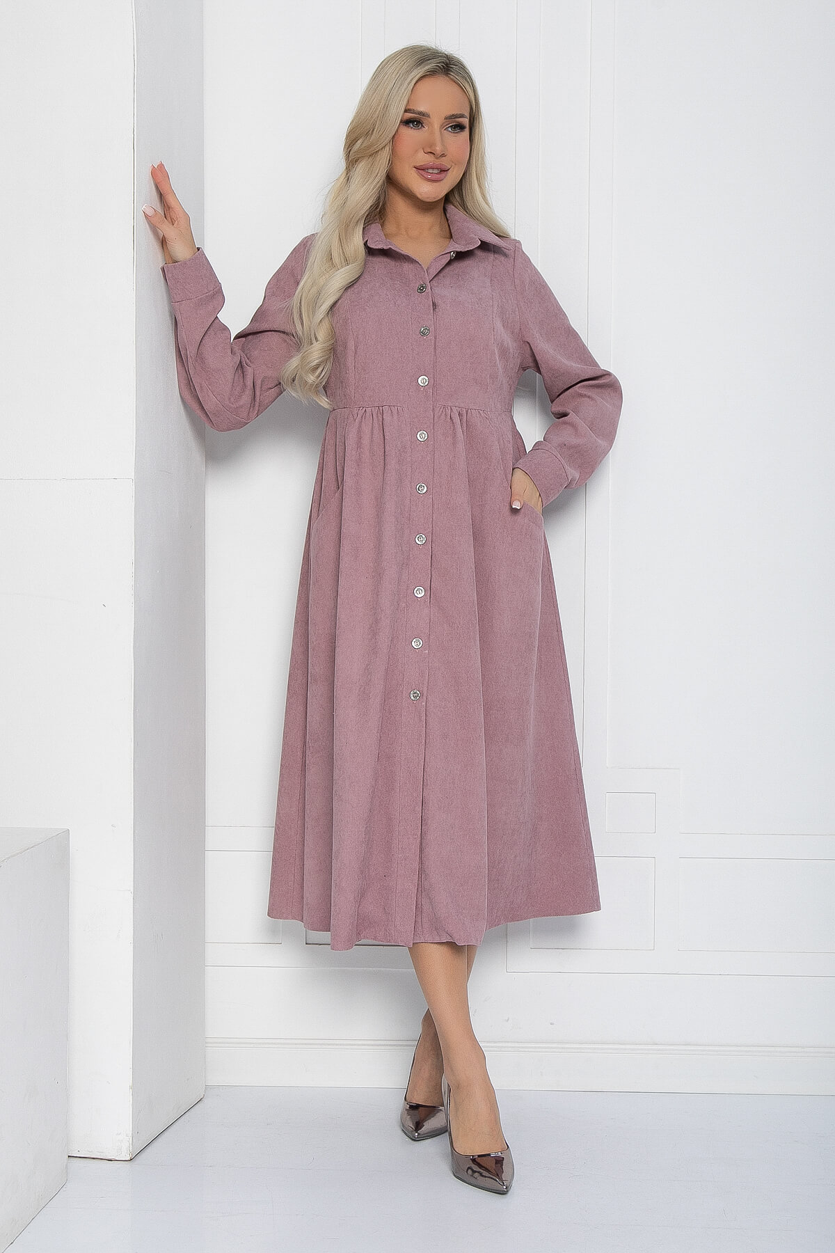 Платье Сабина (нежно-розовое) П12656-4