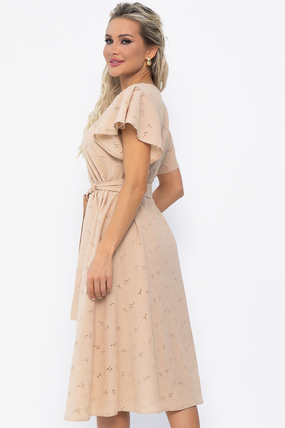 Платье Мелодия любви (бежевое) П13633-4М