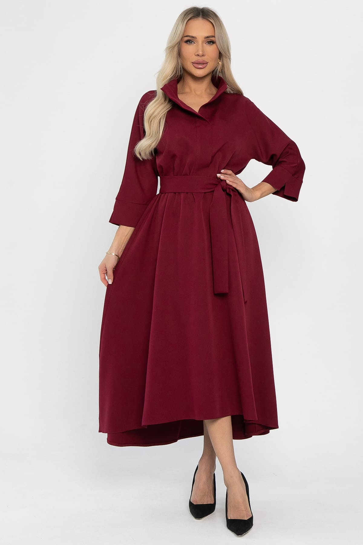 Платье Лорита (бордовое) П14299-16М