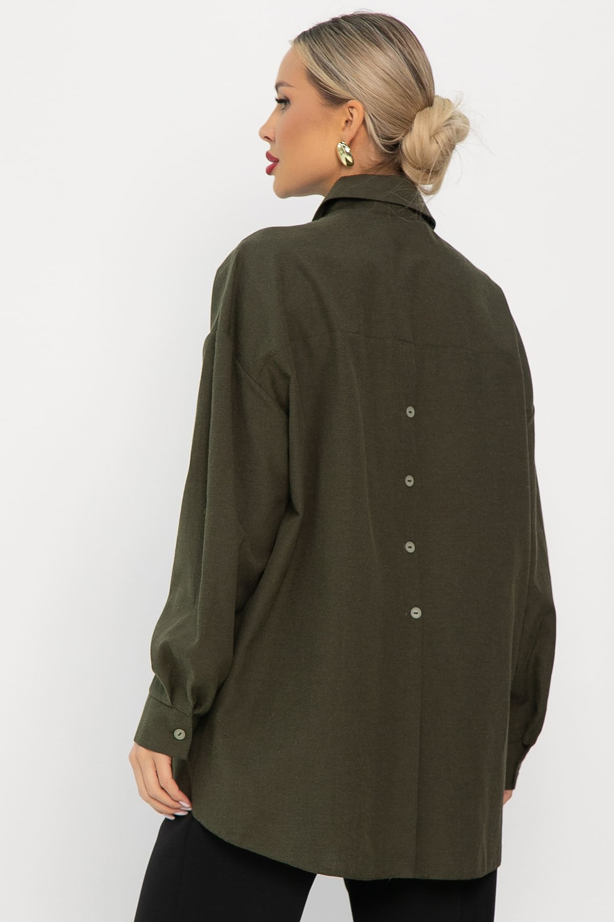 Рубашка Свободное падение (хаки) Б14192-5М