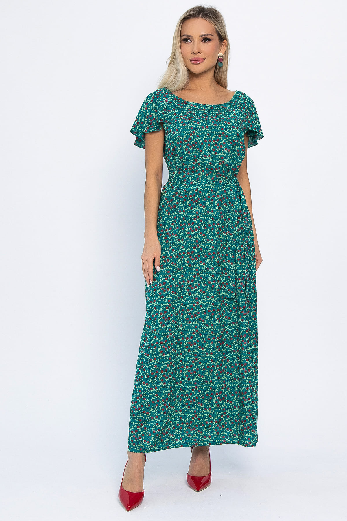 Платье Вечер свиданий (зеленое) П13830-16М