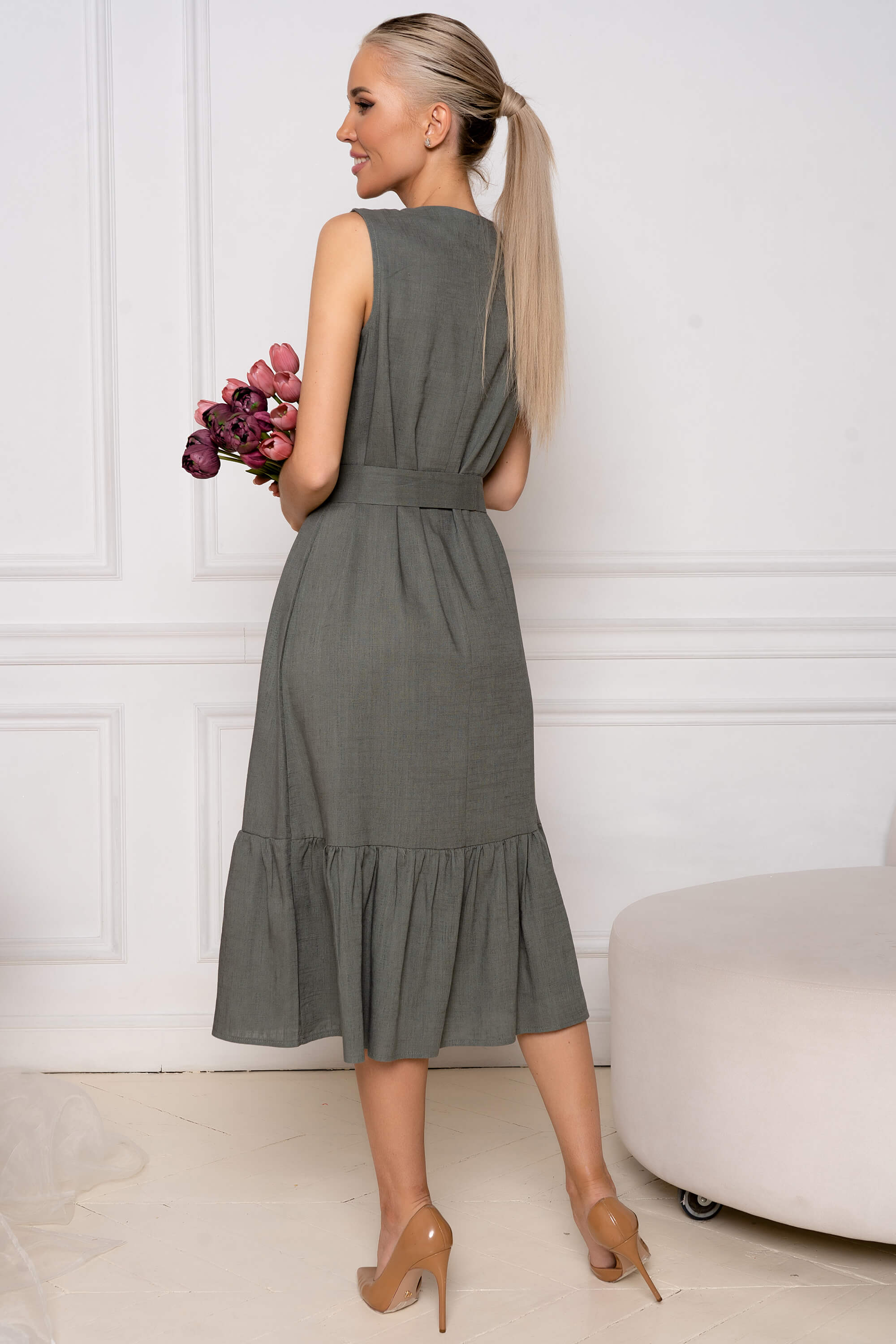 Платье Анисия (полынь) П13106-45М